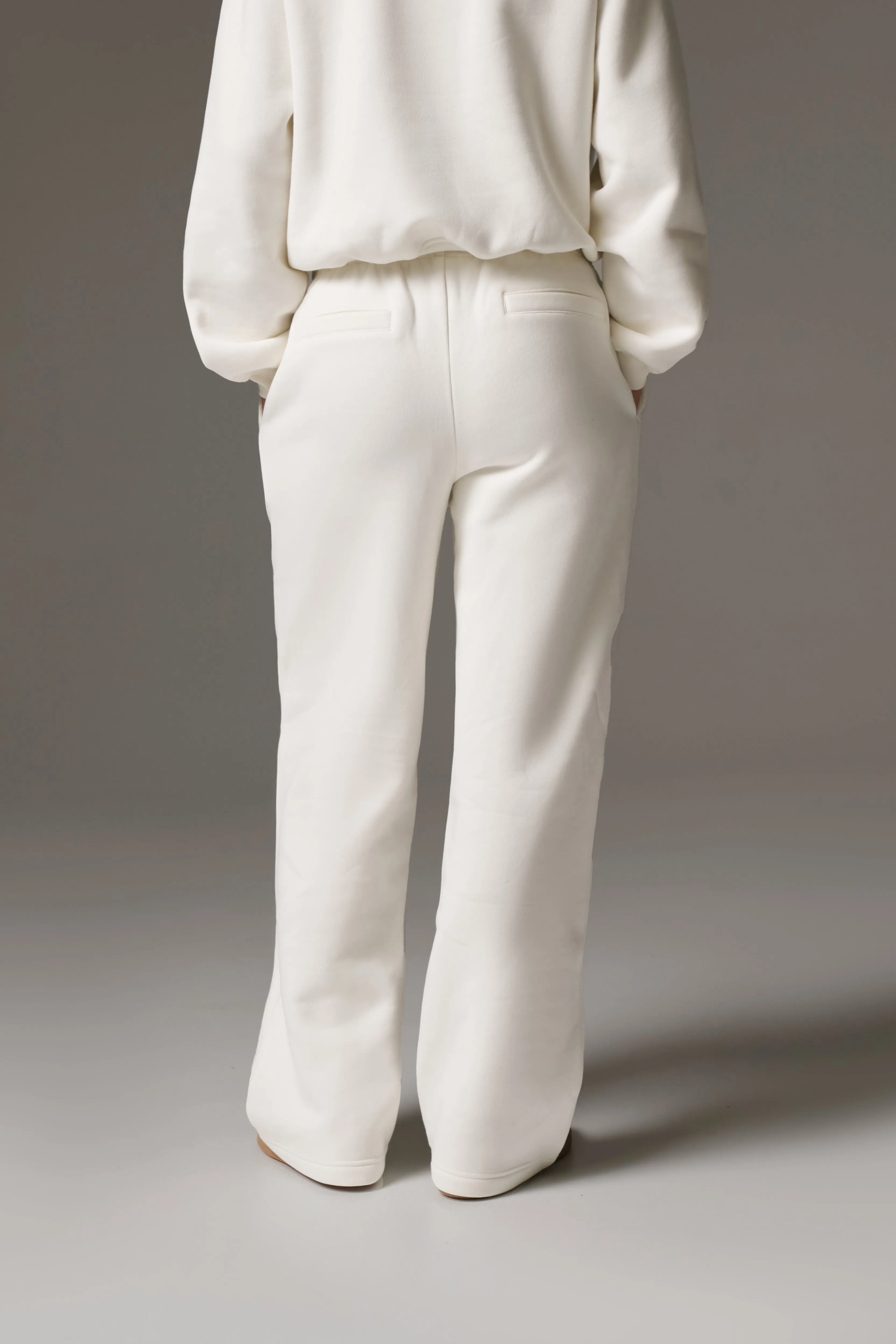 CTRE STRAIGHT LEG JOGGERS - OFF WHITE sold by The Couture Club product image thumbnail 4