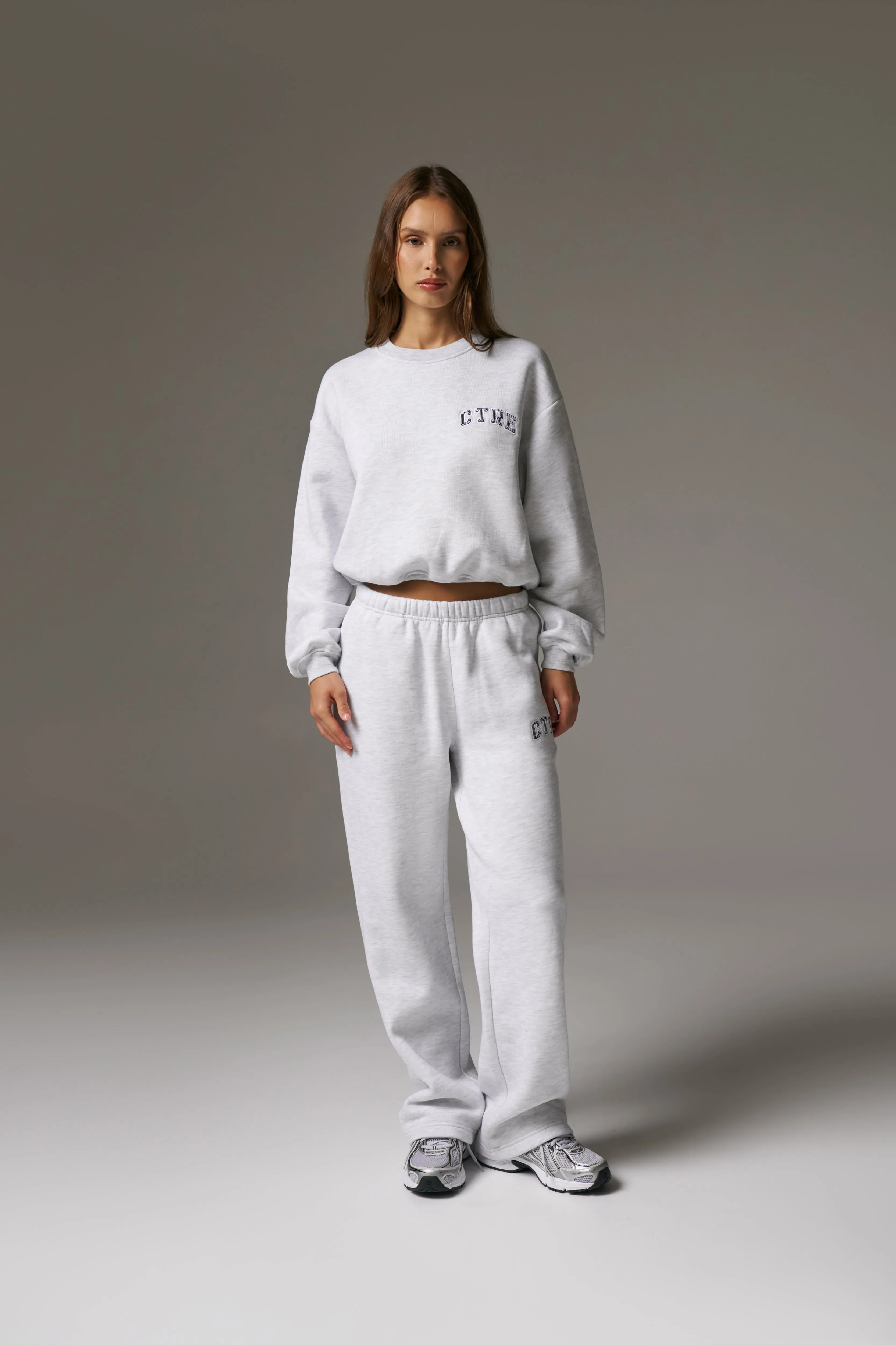 CTRE STRAIGHT LEG JOGGERS - GREY MARL sold by The Couture Club product image thumbnail 5