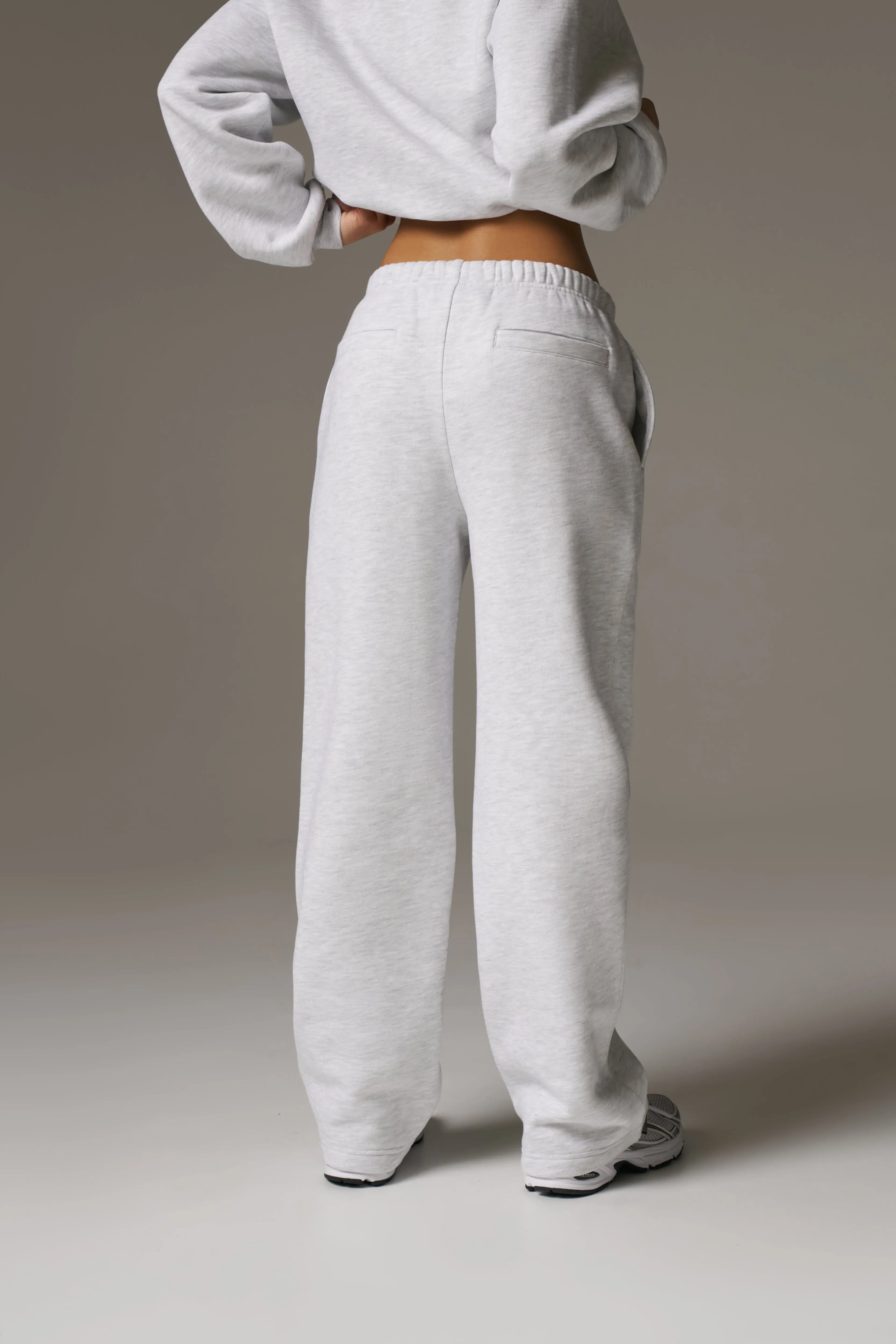 CTRE STRAIGHT LEG JOGGERS - GREY MARL sold by The Couture Club product image thumbnail 4