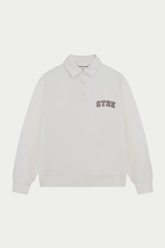 CTRE BUTTON THROUGH POLO - OFF WHITE sold by The Couture Club