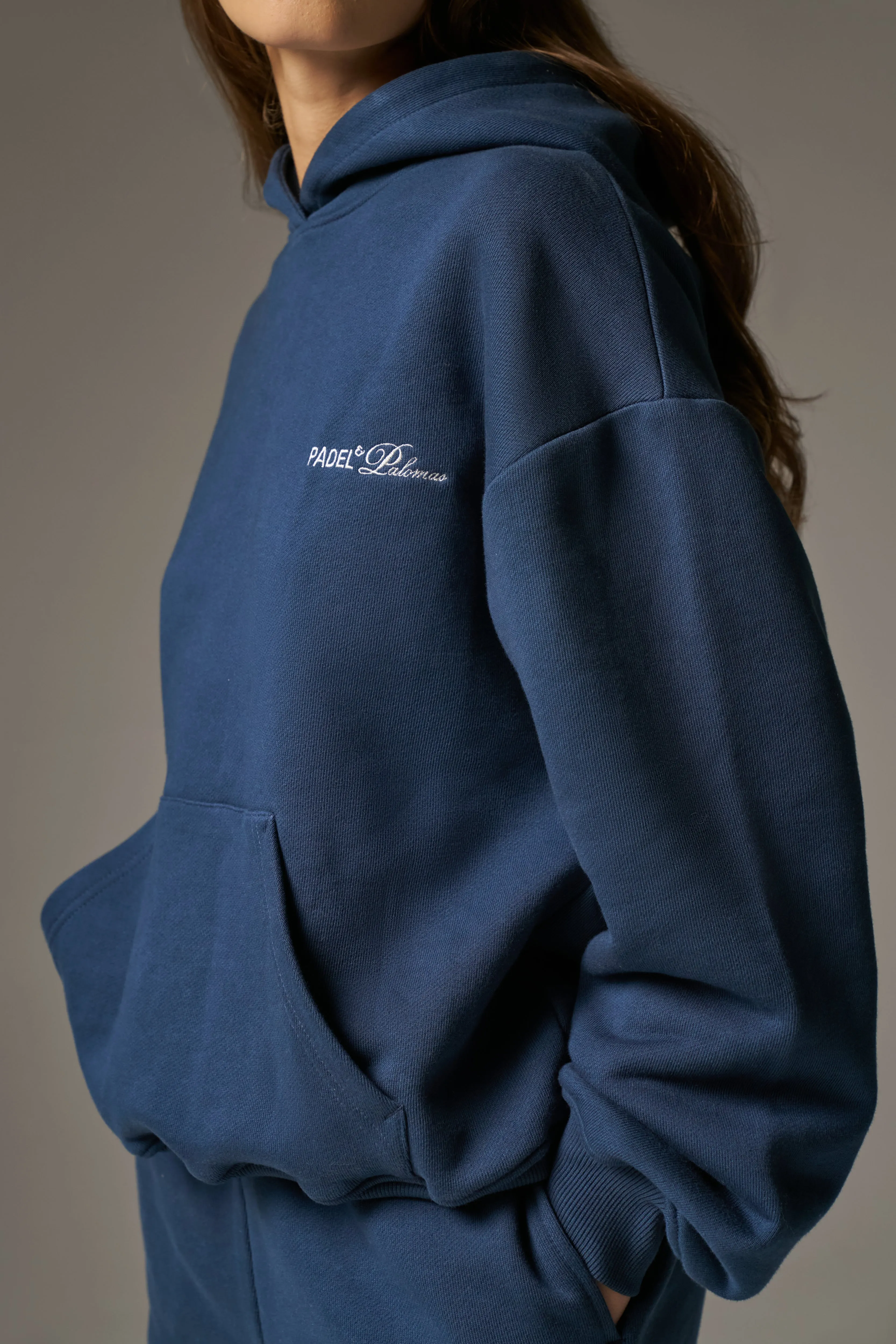 PADEL & PALOMAS OVERSIZED HOODIE - NAVY sold by The Couture Club product image thumbnail 5