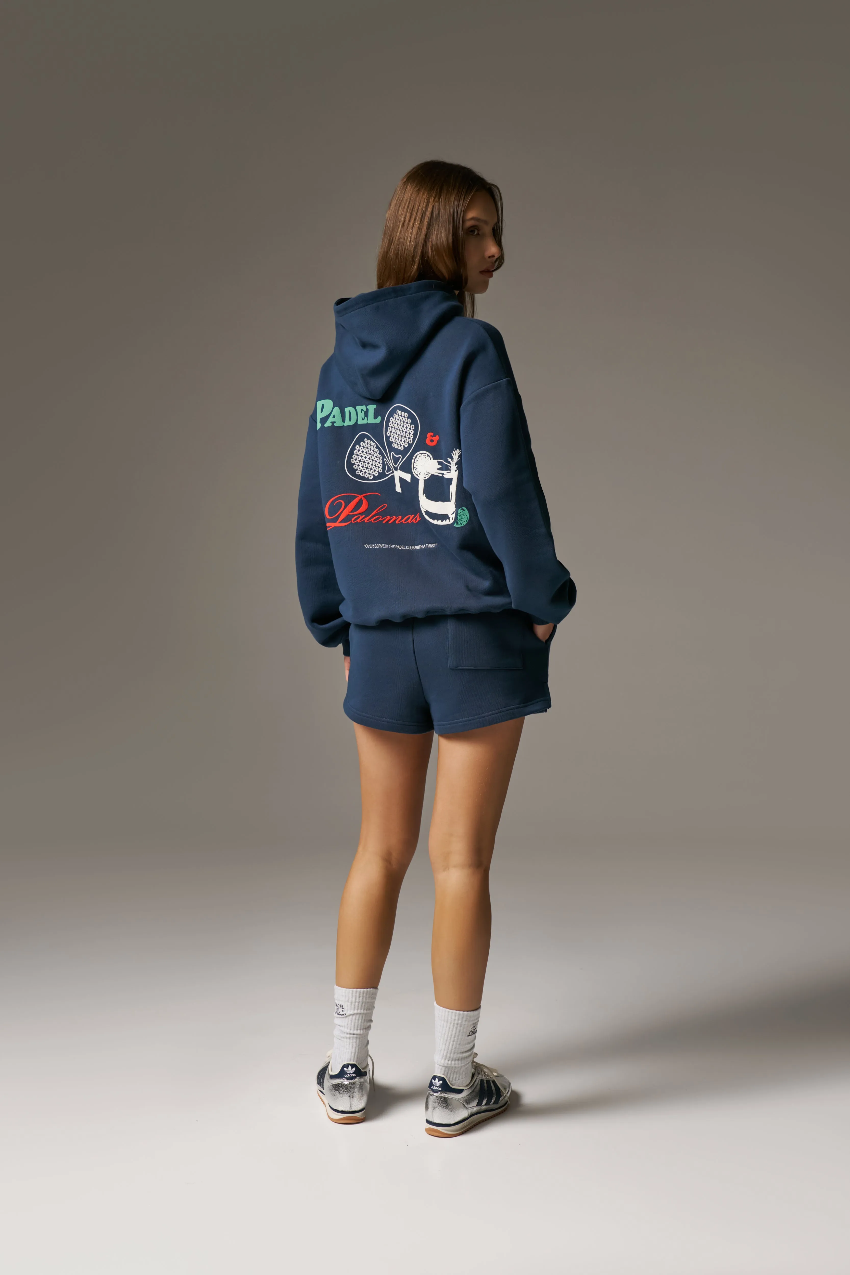 PADEL & PALOMAS OVERSIZED HOODIE - NAVY sold by The Couture Club product image thumbnail 4