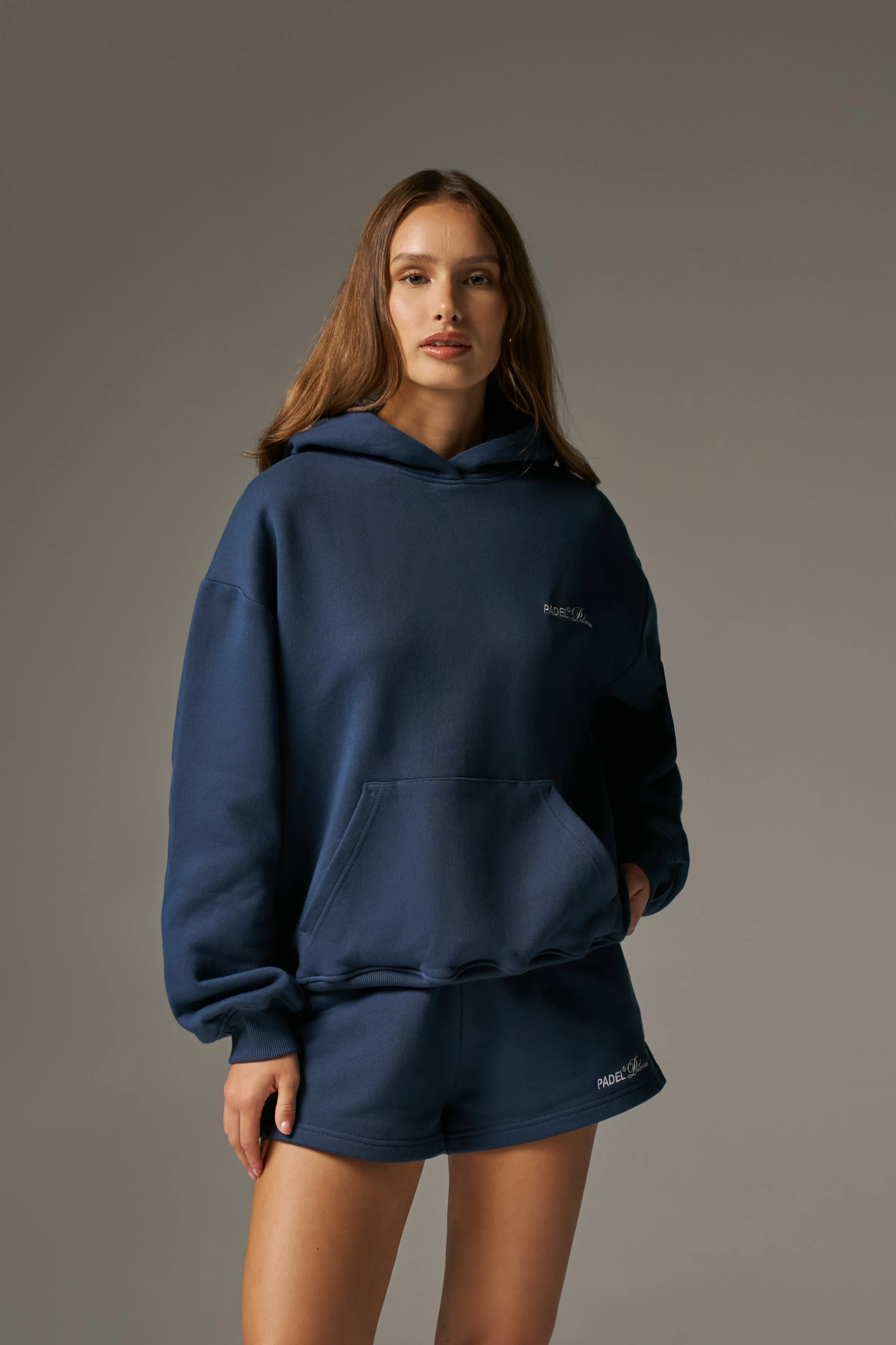 PADEL & PALOMAS OVERSIZED HOODIE - NAVY sold by The Couture Club product image thumbnail 2