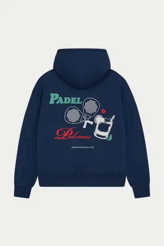 PADEL & PALOMAS OVERSIZED HOODIE - NAVY sold by The Couture Club