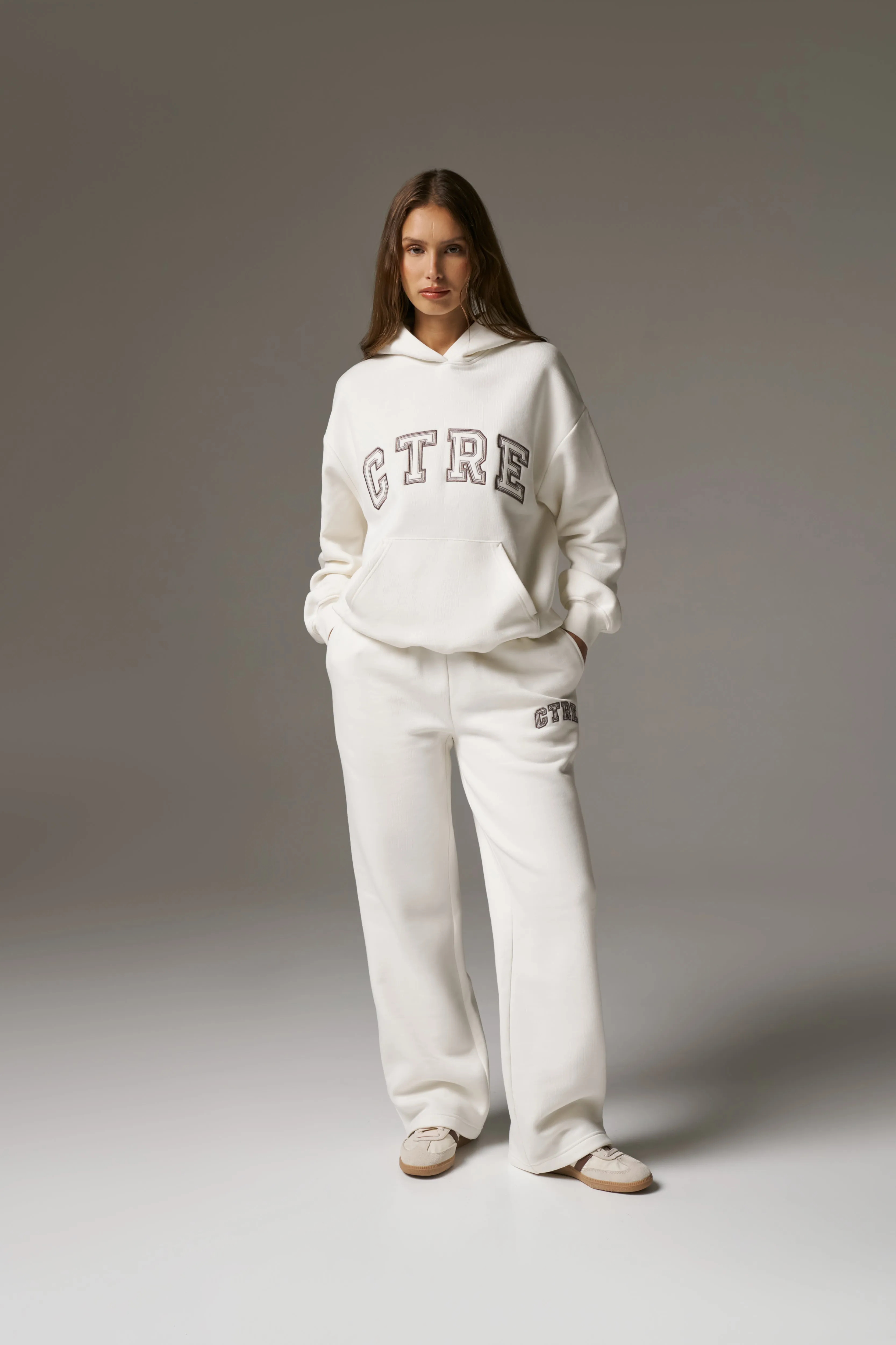 CTRE RELAXED HOODIE - OFF WHITE sold by The Couture Club product image thumbnail 3