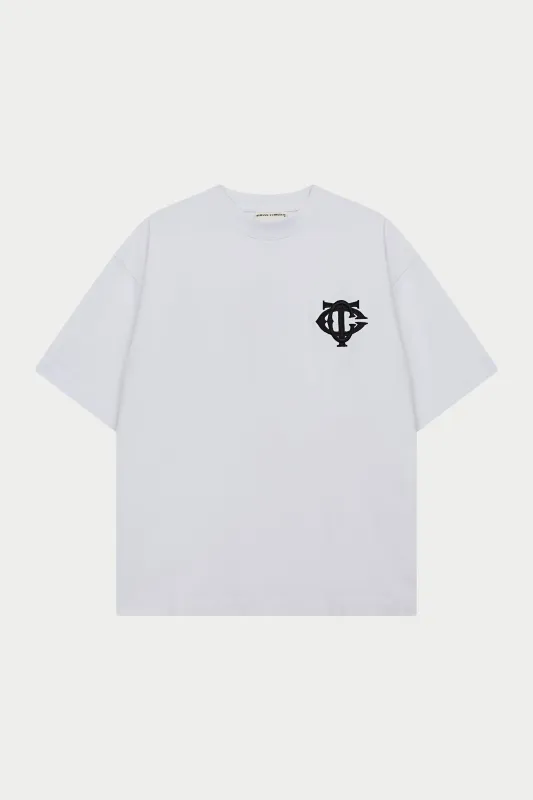 MONOGRAM T-SHIRT - WHITE sold by The Couture Club