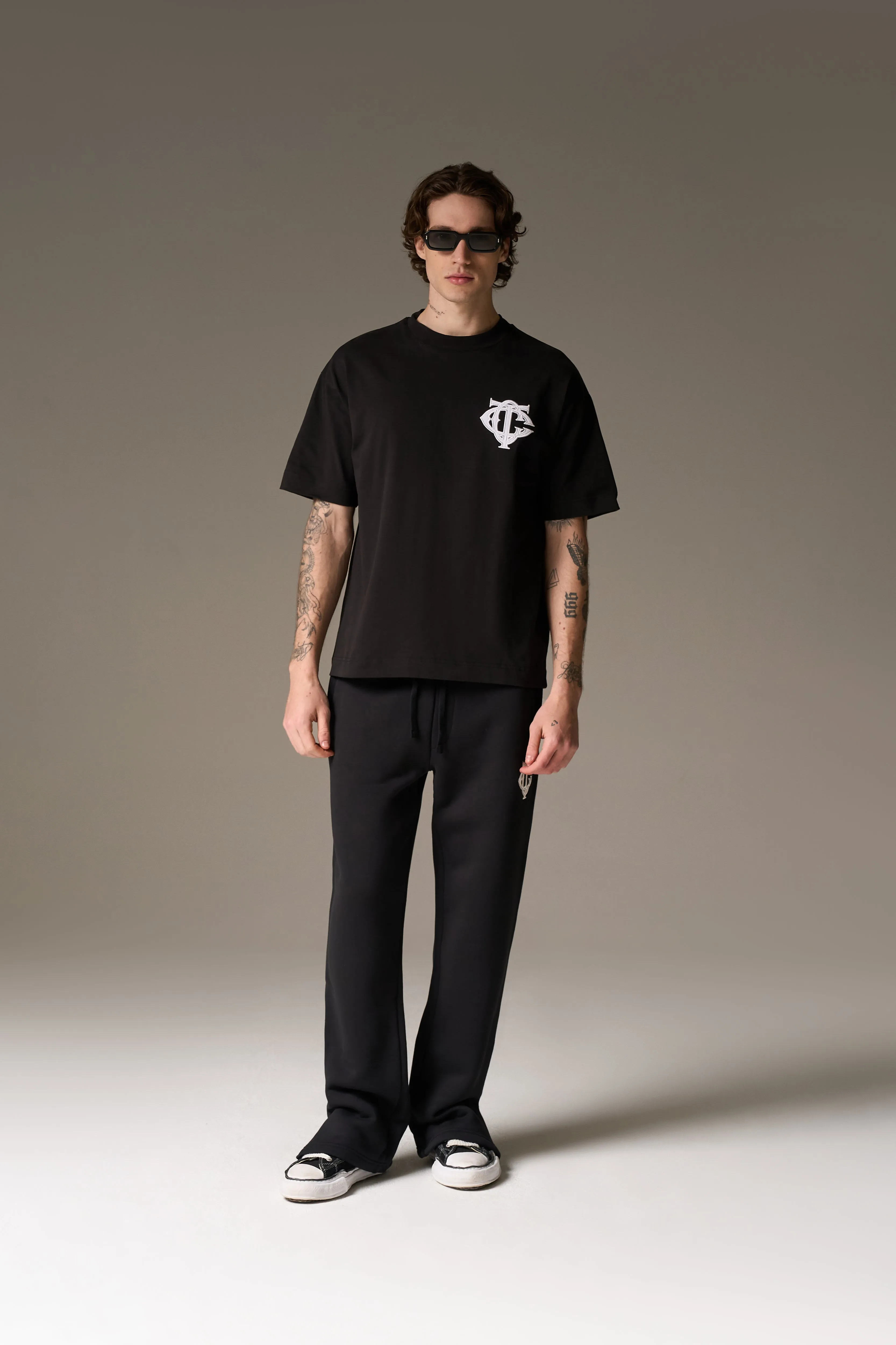 MONOGRAM T-SHIRT - BLACK sold by The Couture Club product image thumbnail 3