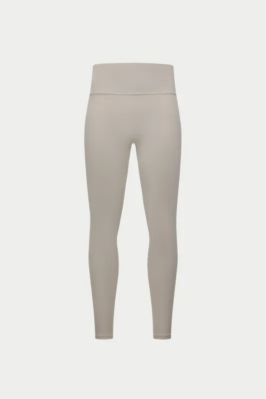 SCULPTING STRETCH EMBLEM LEGGINGS - BONE sold by The Couture Club