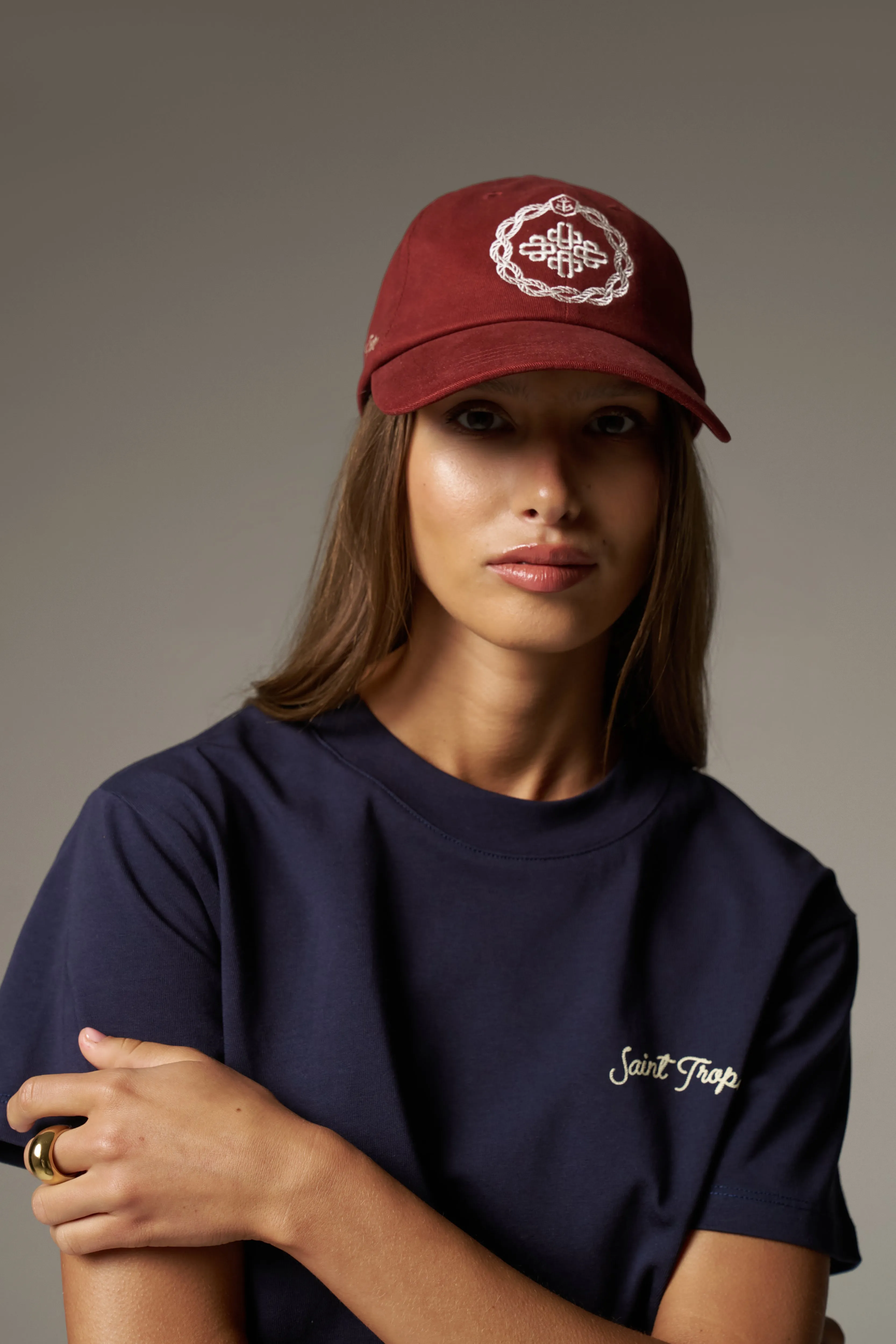 ST TROPEZ CAP - BURGUNDY sold by The Couture Club