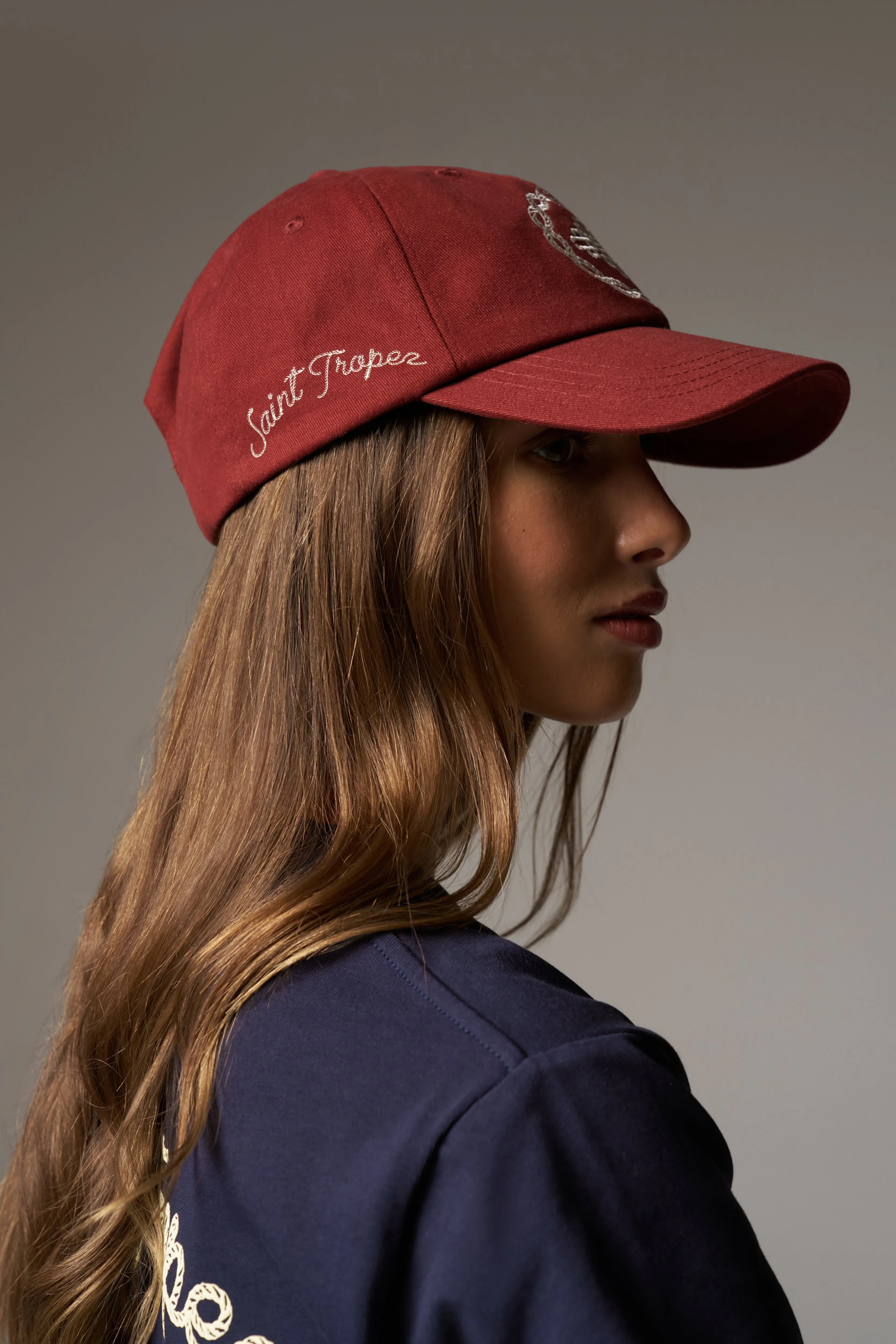 ST TROPEZ CAP - BURGUNDY sold by The Couture Club product image thumbnail 3