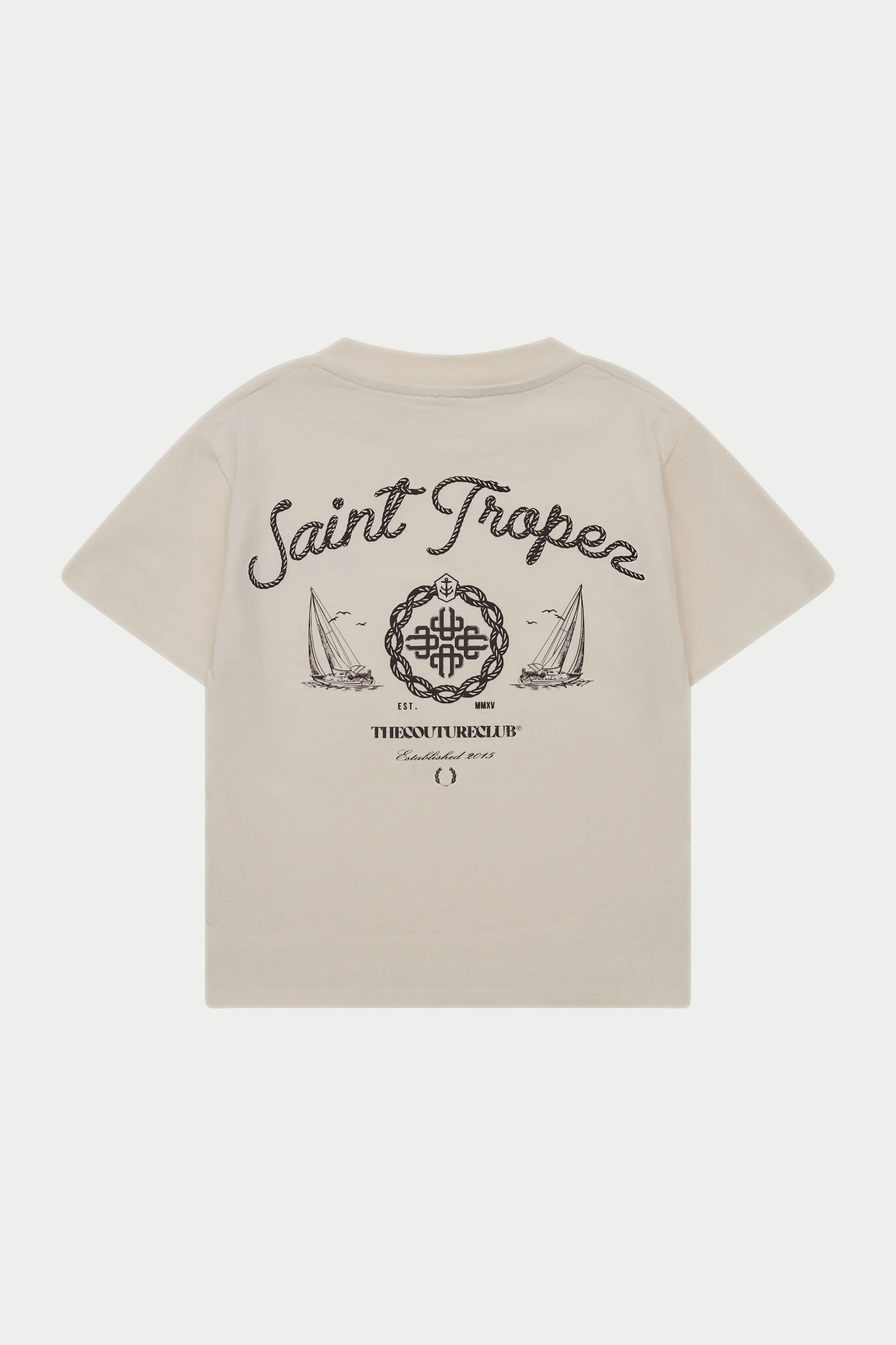 ST TROPEZ T-SHIRT - OFF WHITE sold by The Couture Club