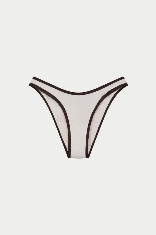 DOUBLE LAYER BIKINI BOTTOMS - CREAM made by The Couture Club