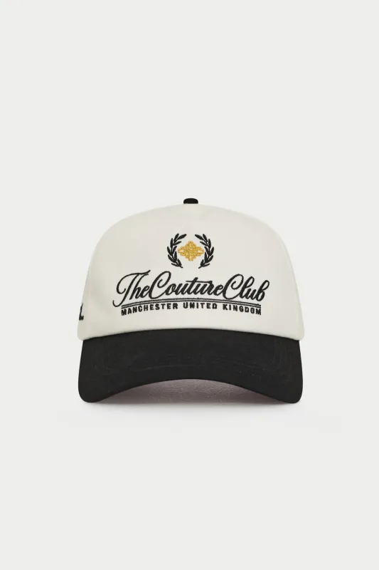 LAUREL EMBROIDERY CAP - BLACK made by The Couture Club