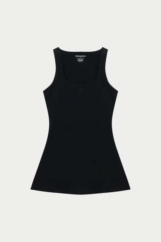 SOFT TOUCH SKORT DRESS - BLACK sold by The Couture Club