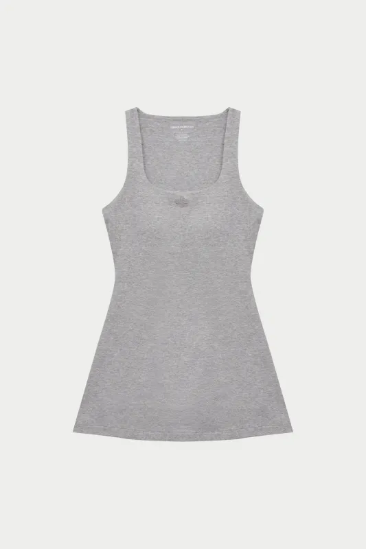 SOFT TOUCH SKORT DRESS - GREY MARL sold by The Couture Club