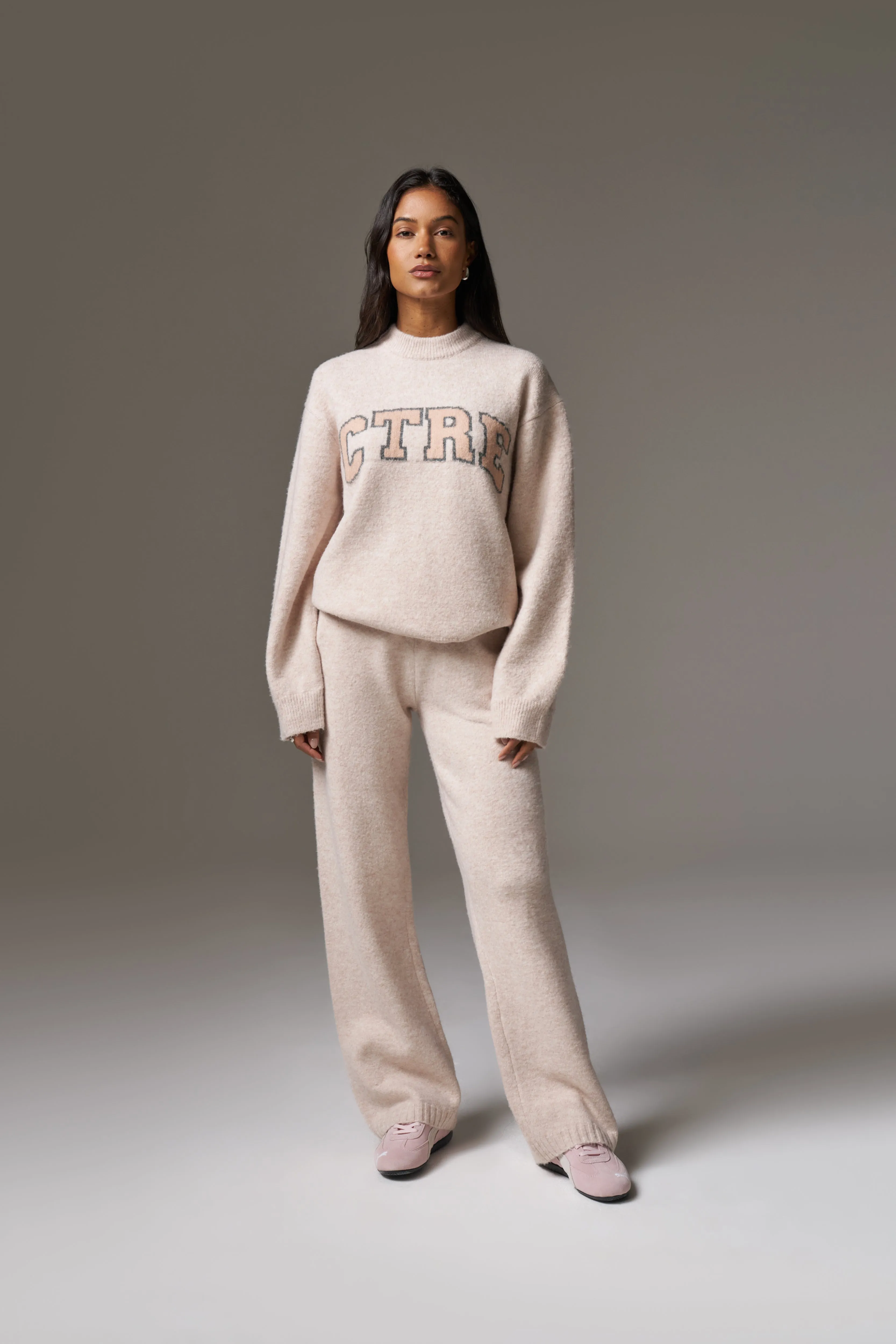 CTRE KNITTED SWEATSHIRT - PINK sold by The Couture Club product image thumbnail 3