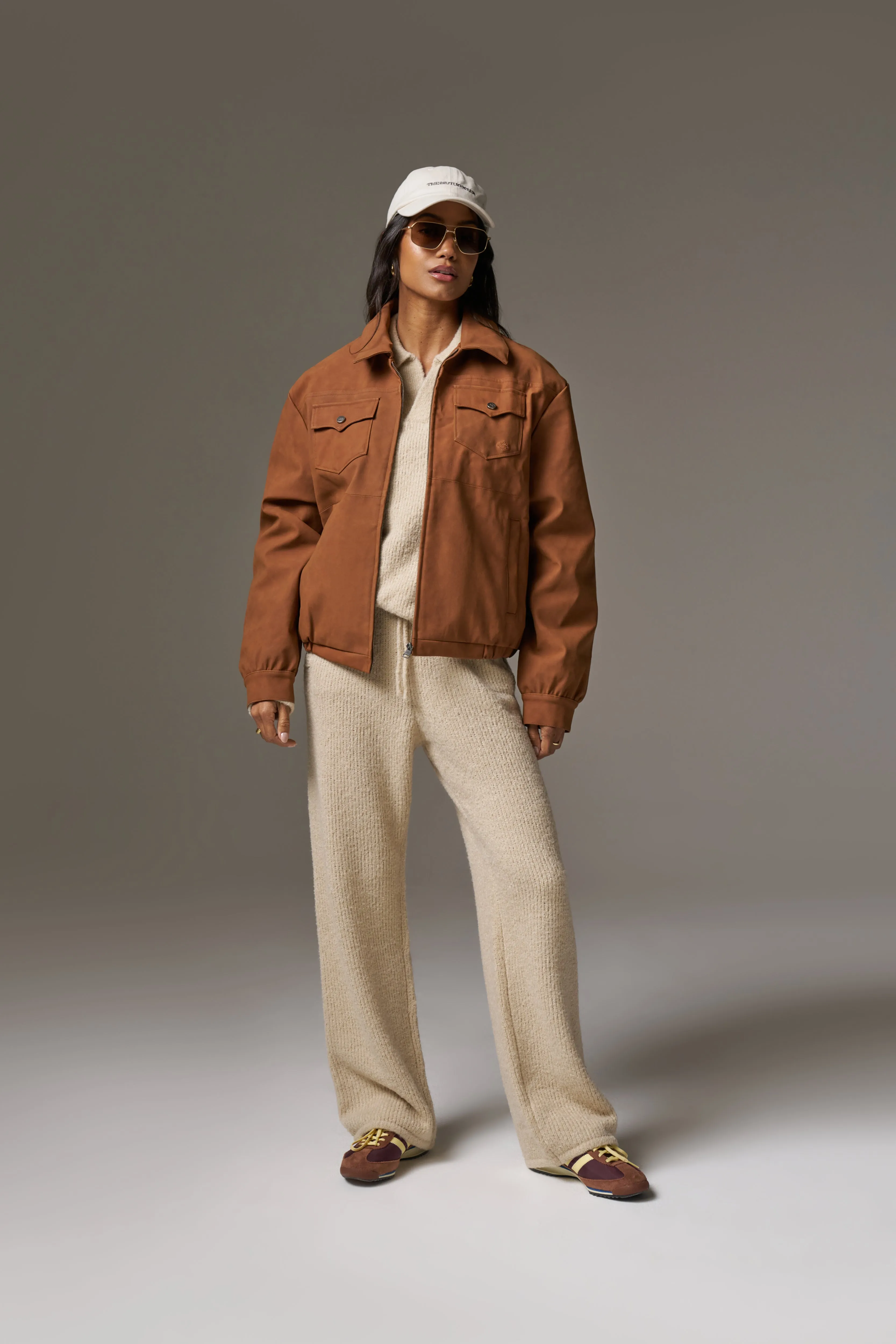 BOUCLE KNIT PANTS - STONE sold by The Couture Club product image thumbnail 4