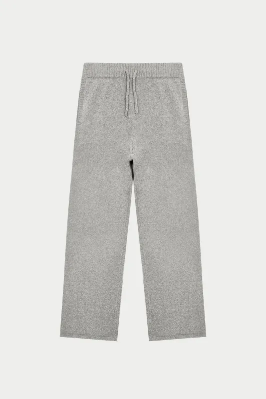 BOUCLE KNIT PANTS - GREY MARL sold by The Couture Club