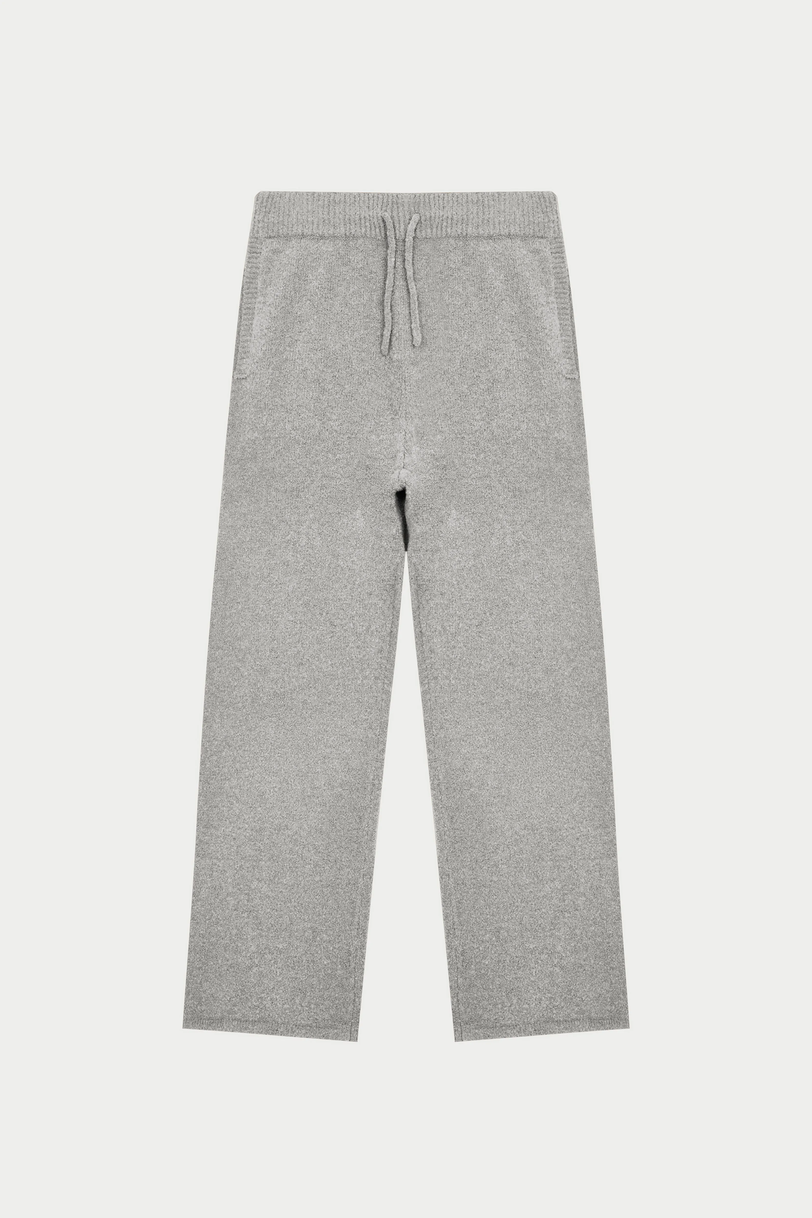 BOUCLE KNIT PANTS - GREY MARL sold by The Couture Club