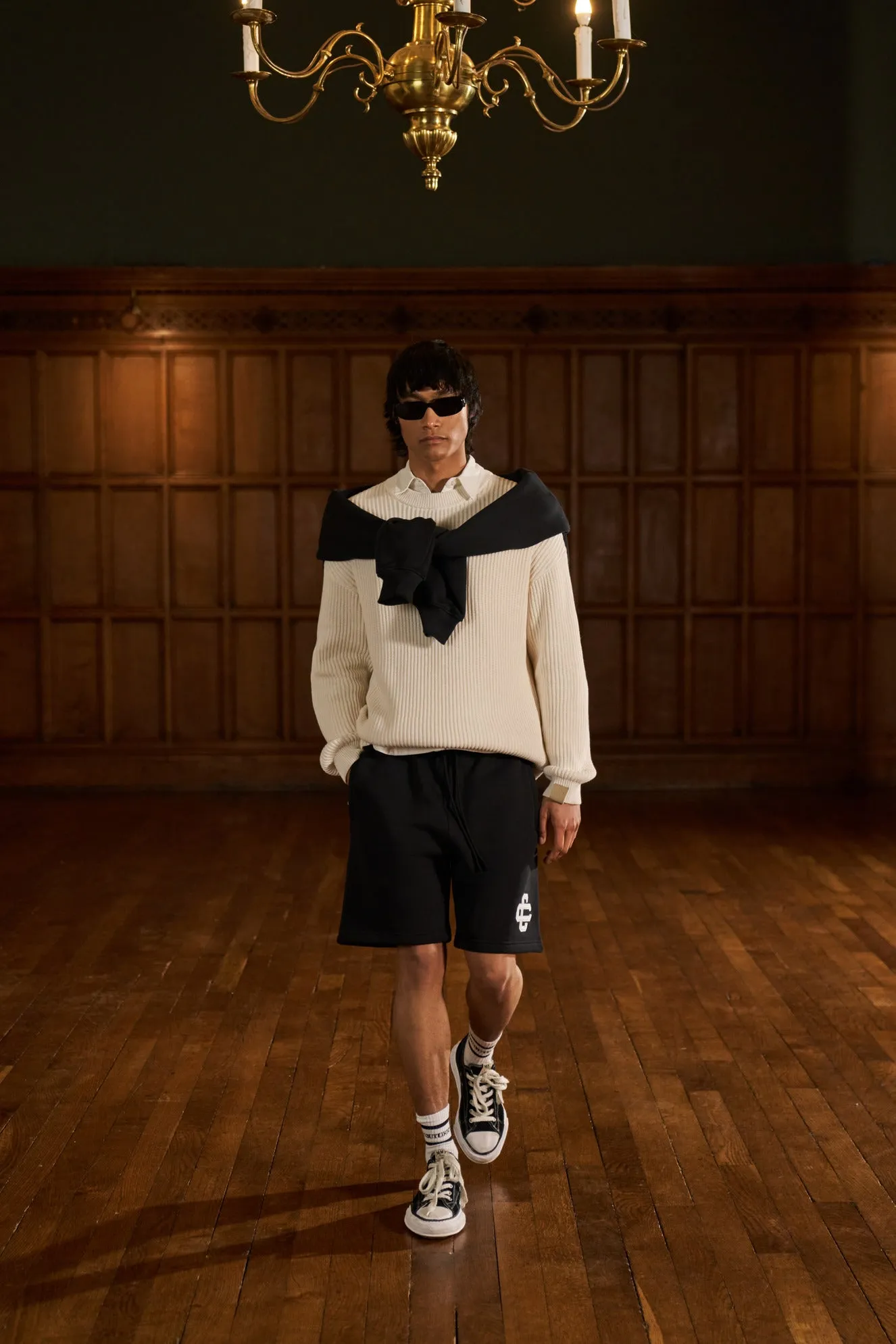 HEAVY WASHED RIBBED KNIT CREW - STONE sold by The Couture Club product image thumbnail 3