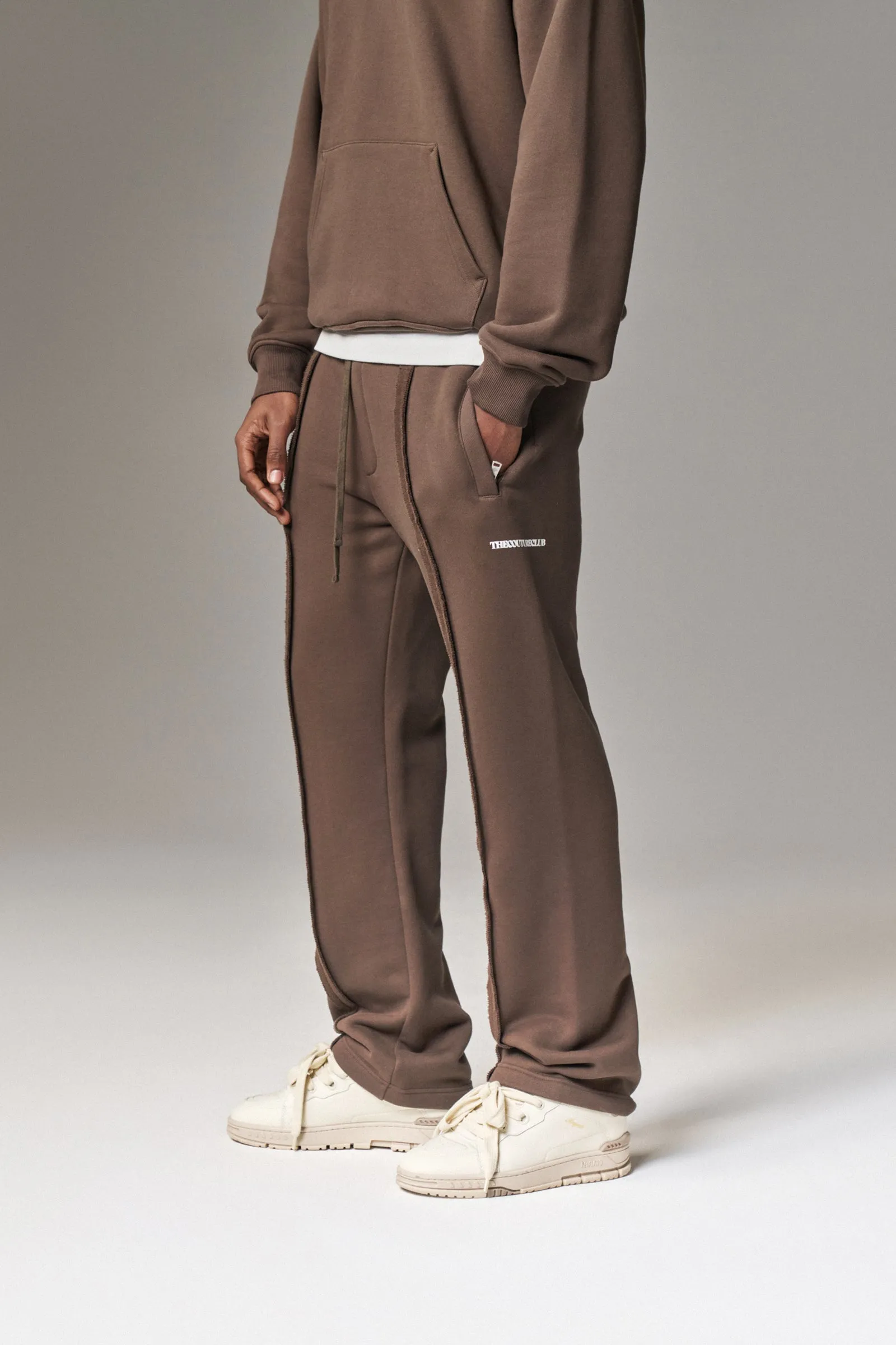 COPYRIGHT STRAIGHT LEG JOGGERS - BROWN sold by The Couture Club product image thumbnail 5