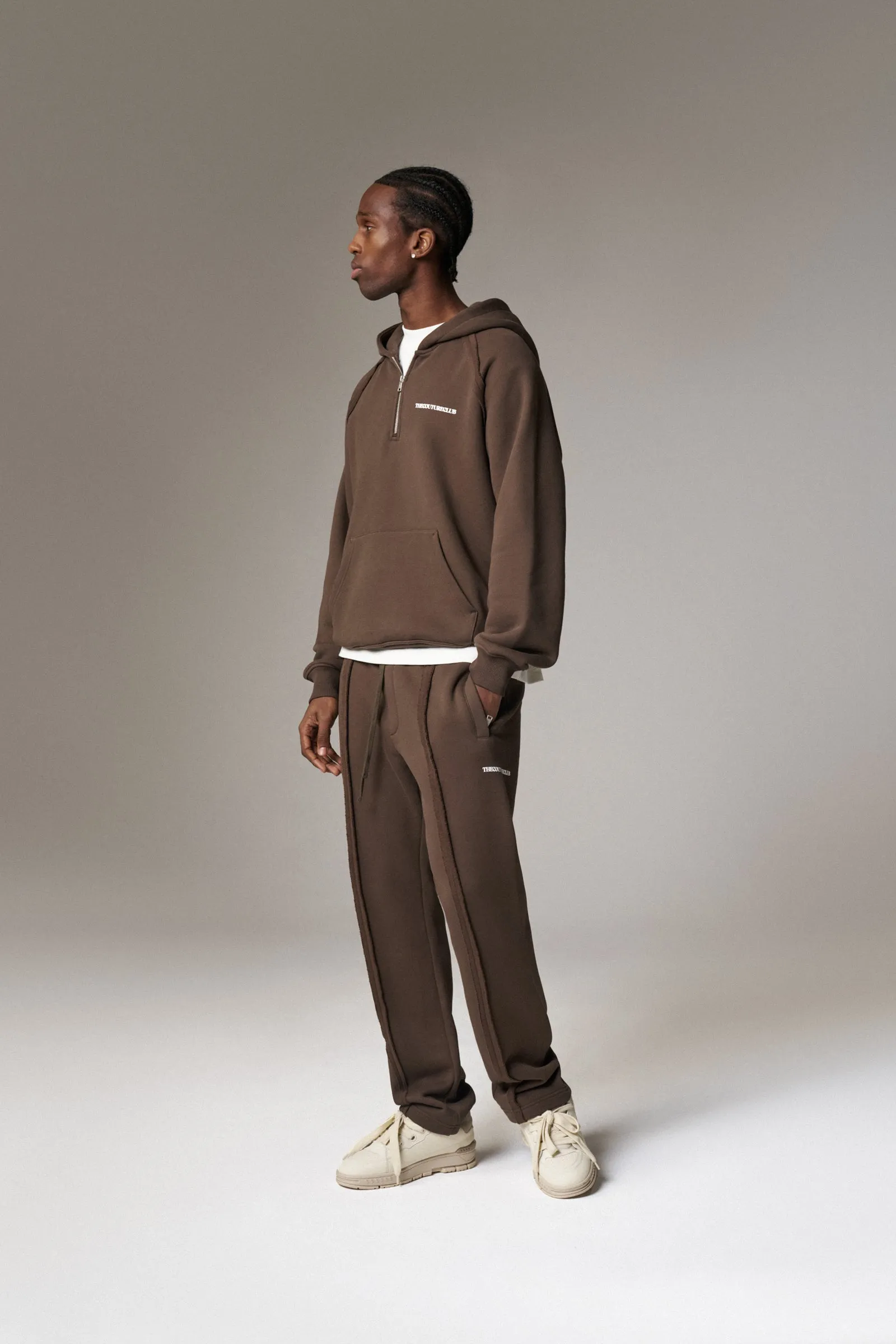 COPYRIGHT STRAIGHT LEG JOGGERS - BROWN sold by The Couture Club product image thumbnail 4