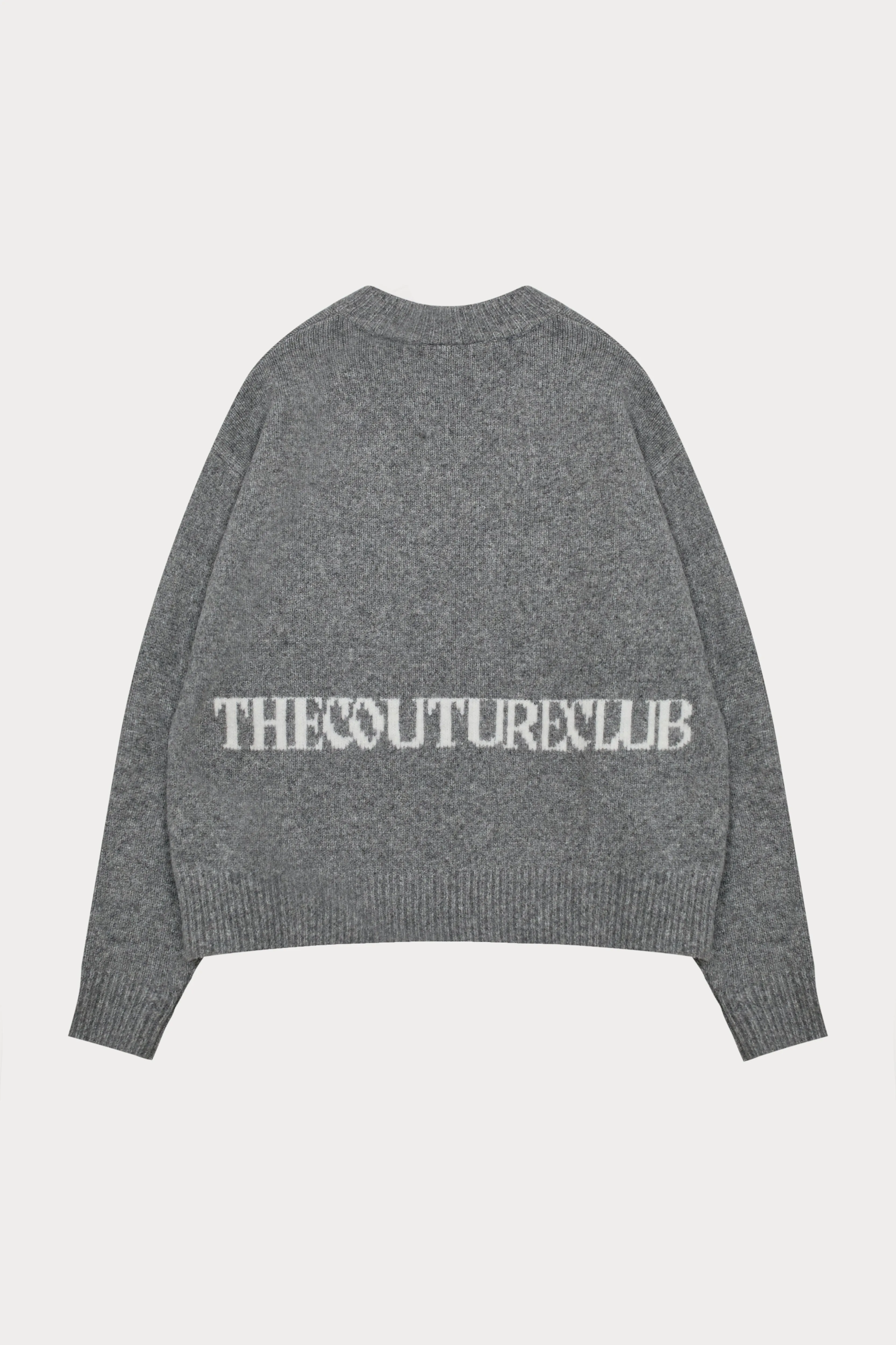 COPYRIGHT BRUSHED KNIT JUMPER - GREY MARL sold by The Couture Club
