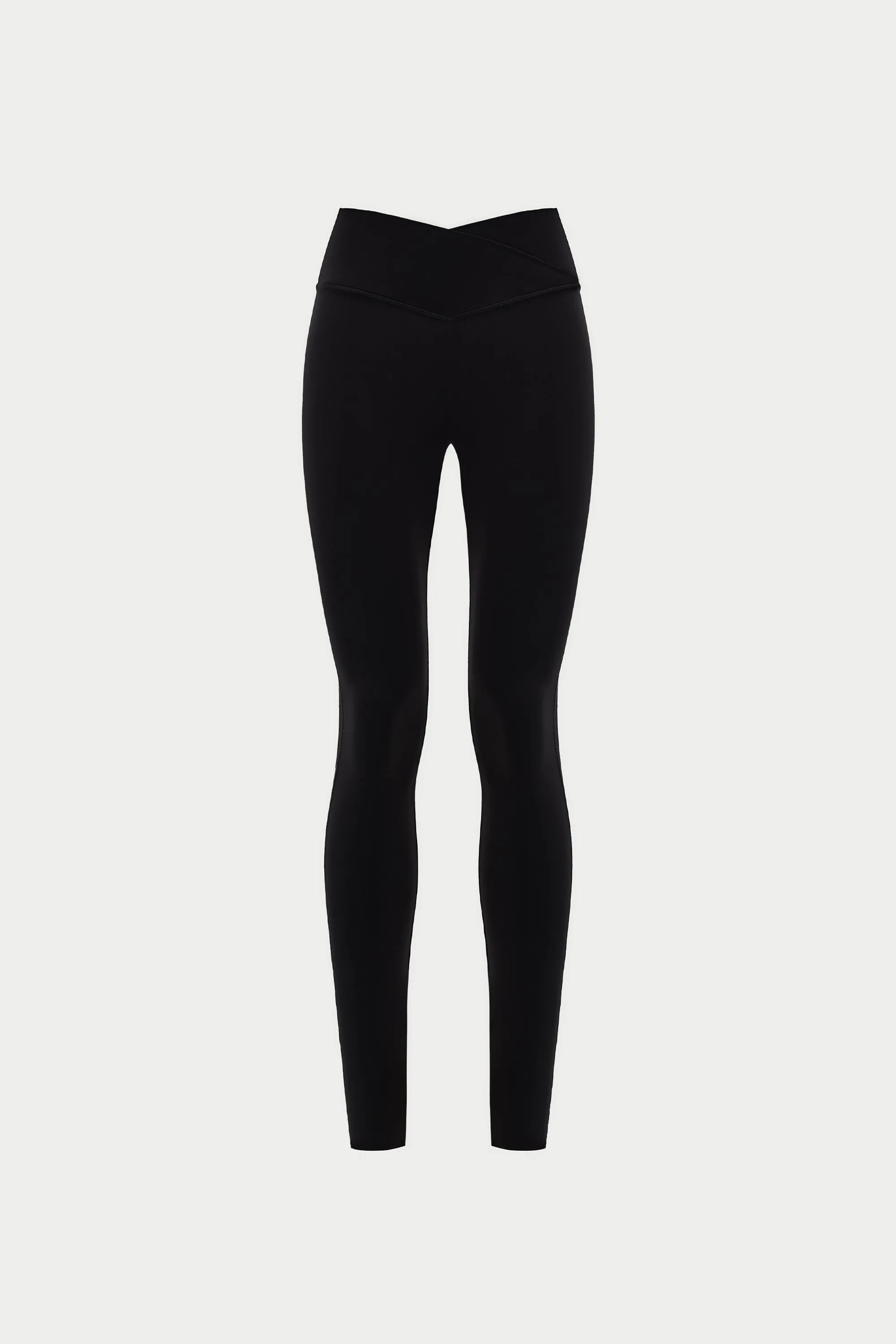 SCULPTING STRETCH CROSSOVER WAISTBAND LEGGINGS - BLACK sold by The Couture Club