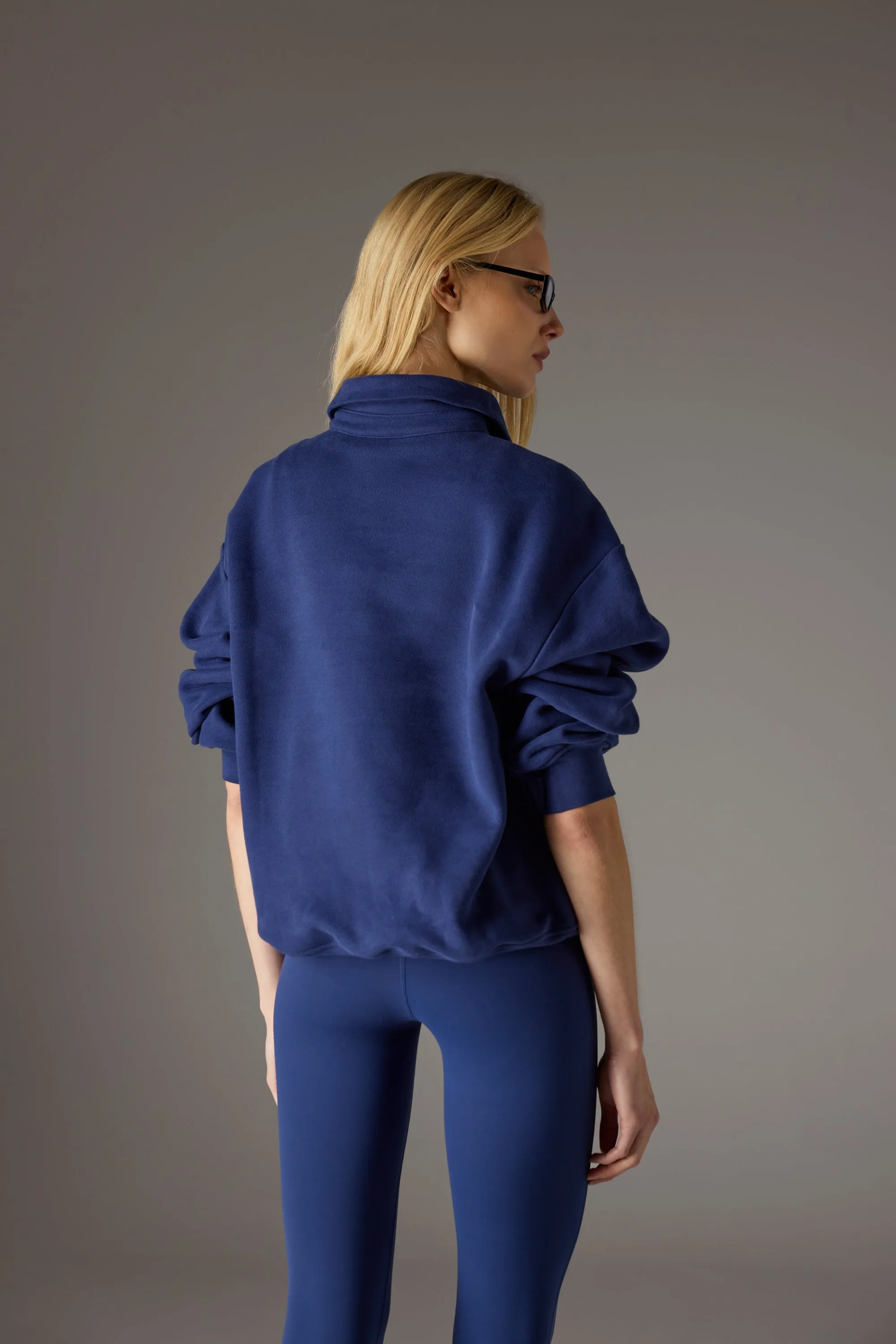 EMBLEM EMBROIDERED RUGBY POLO - DEEP BLUE sold by The Couture Club product image thumbnail 4