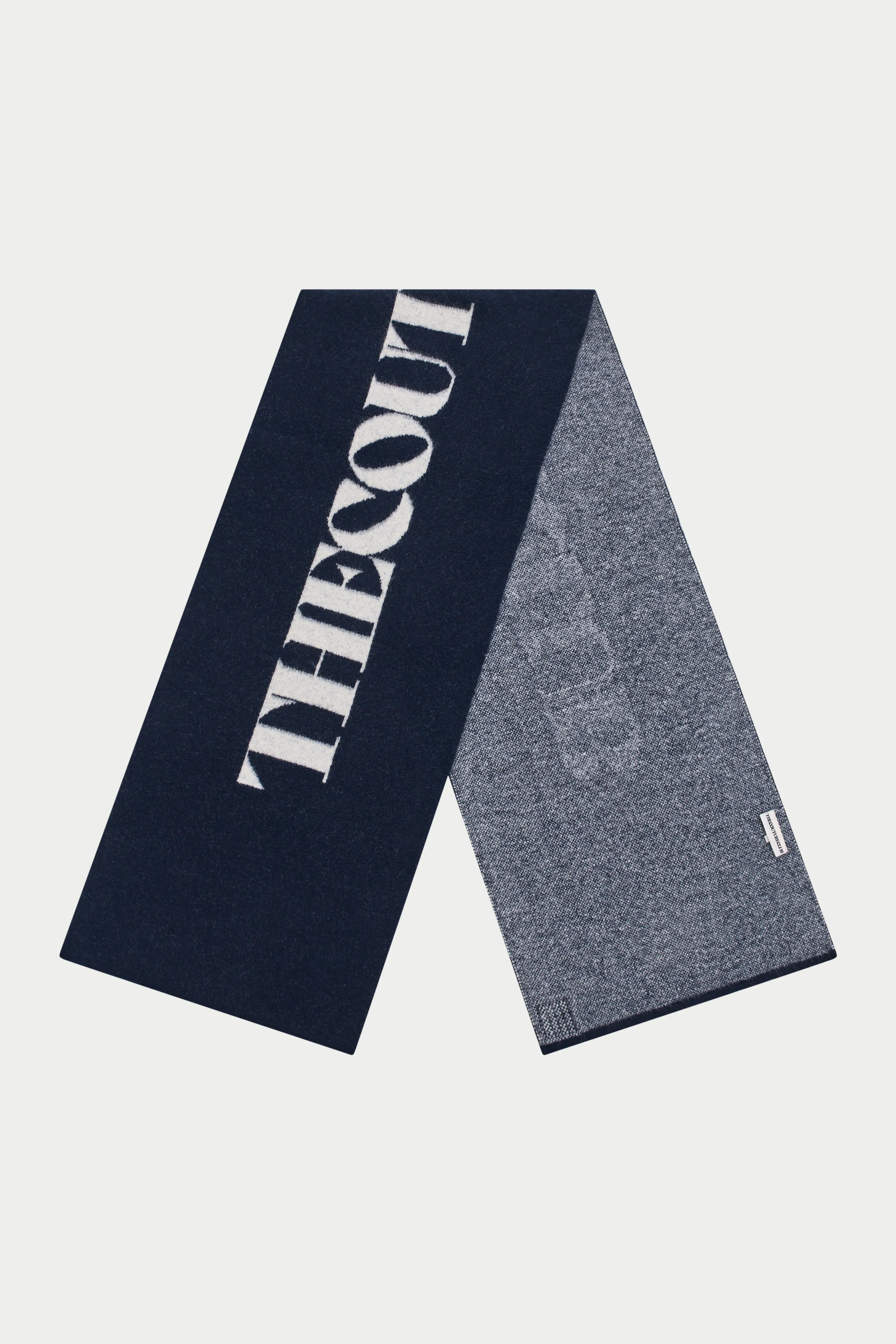 COPYRIGHT KNIT SCARF - NAVY sold by The Couture Club product image thumbnail 2