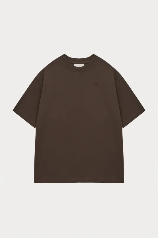 LAUNDERED CLASSICS T-SHIRT - BROWN sold by The Couture Club