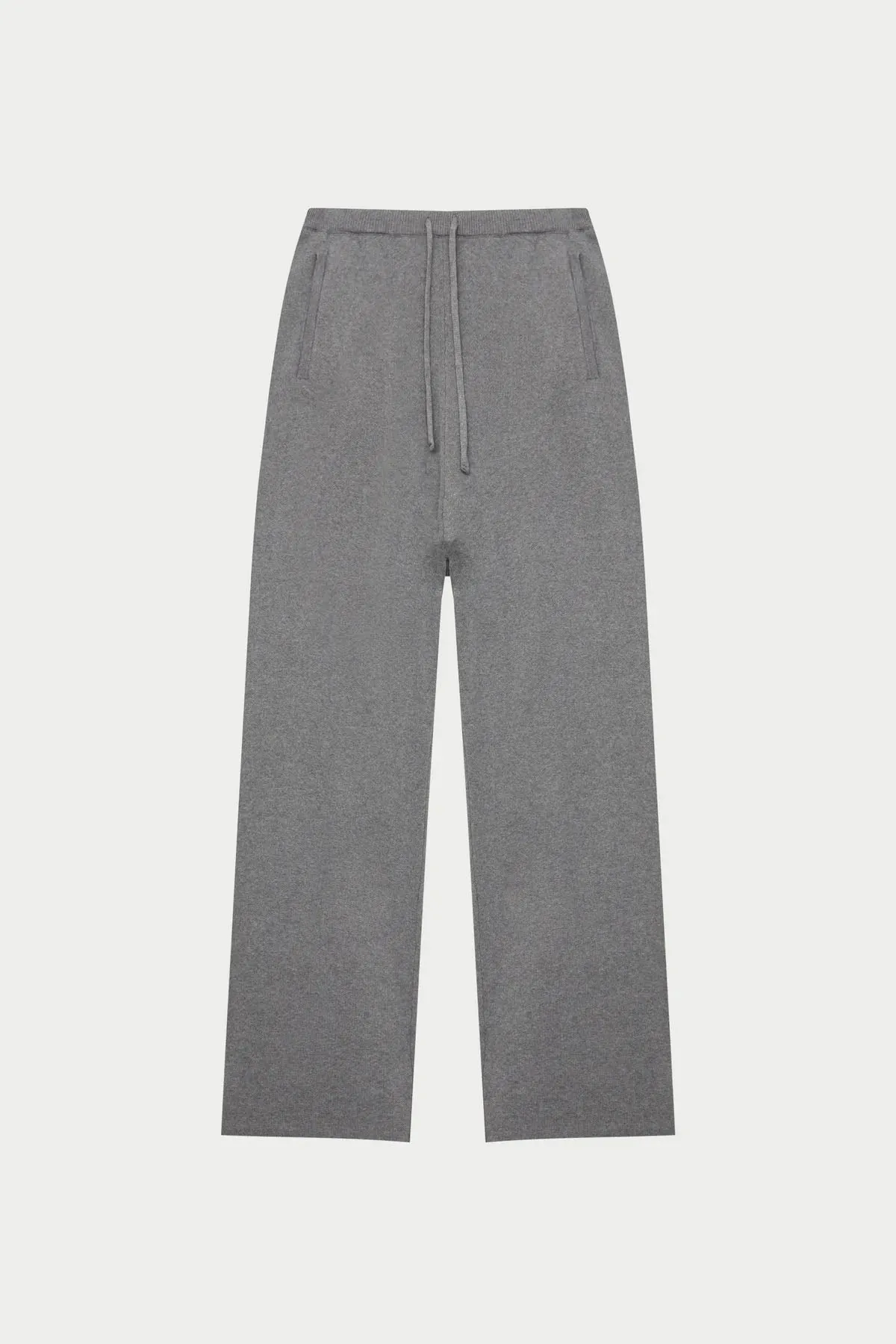 KNITTED RELAXED JOGGERS - GREY MARL sold by The Couture Club