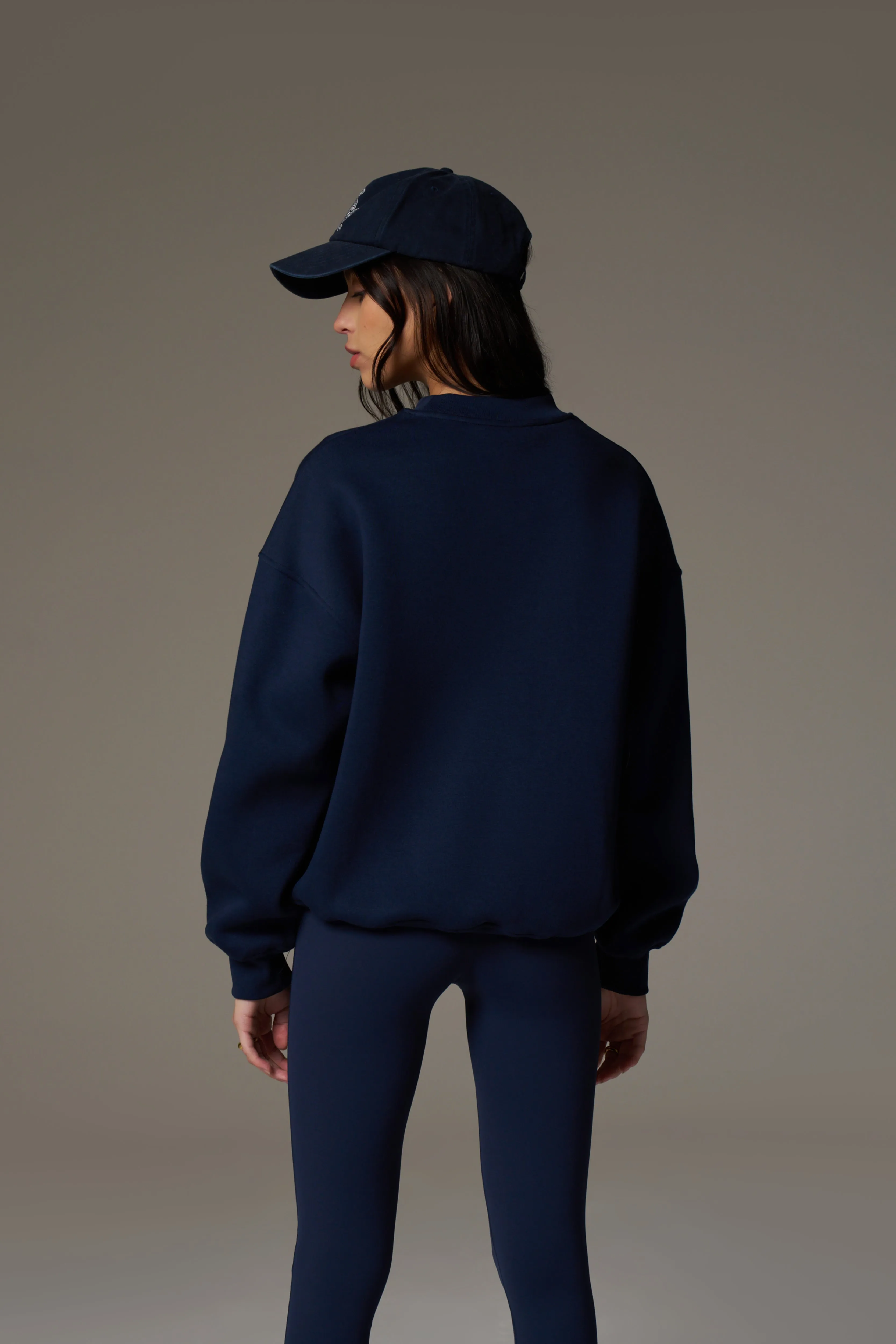 EMBLEM EMBROIDERED SWEATSHIRT - NAVY sold by The Couture Club product image thumbnail 5