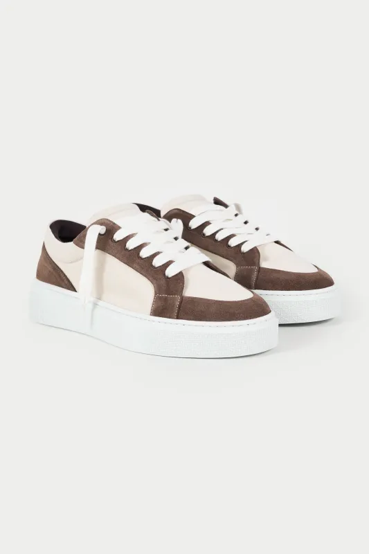 AXIS SNEAKER - BROWN/SAND sold by The Couture Club