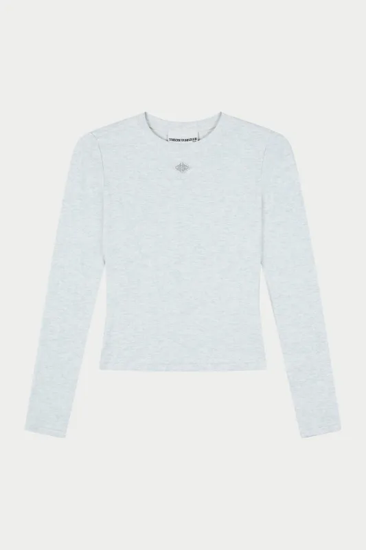 SCULPT SOFT TOUCH LONG SLEEVE TOP - GREY MARL sold by The Couture Club