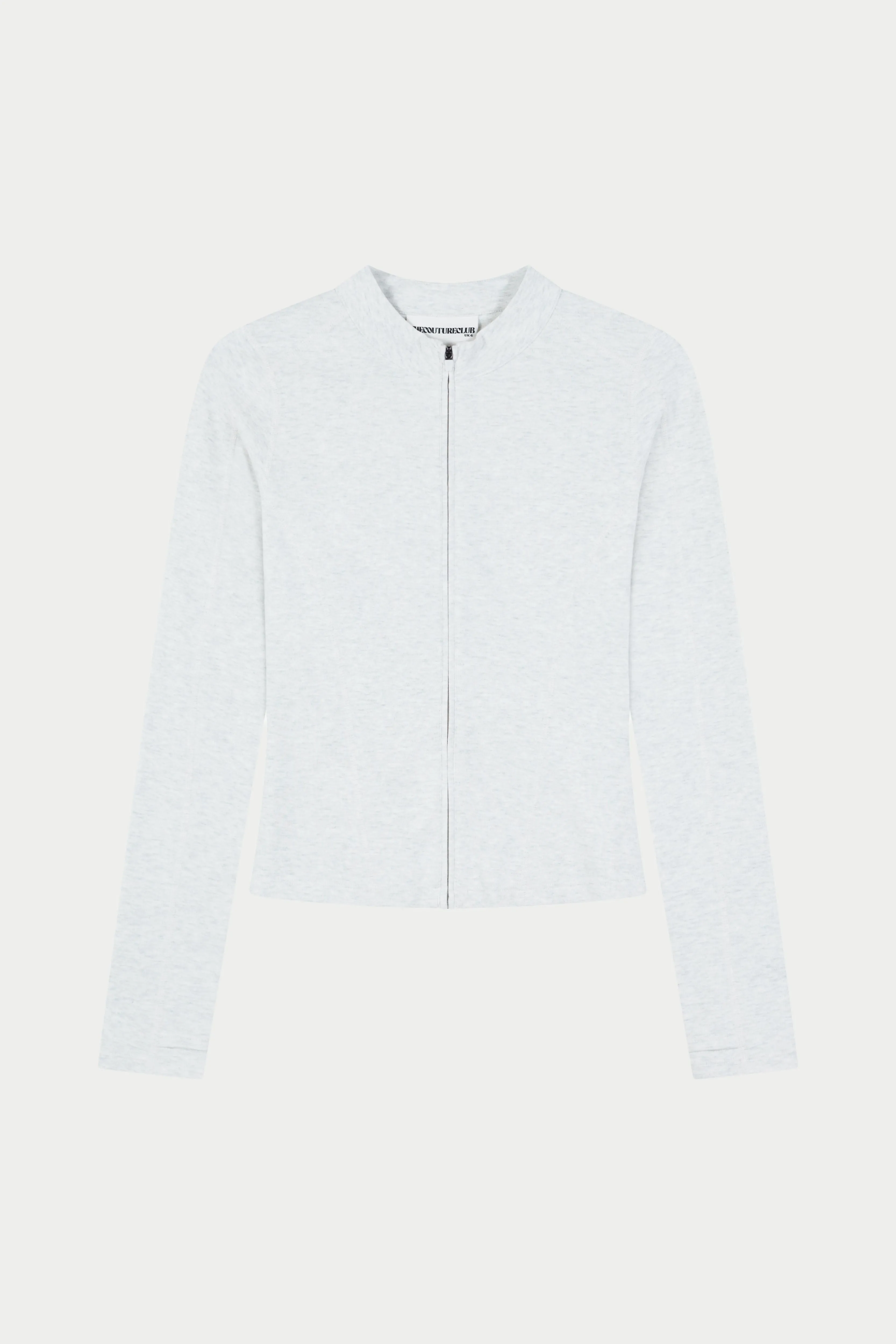 SCULPT SOFT TOUCH LONG SLEEVE ZIP THROUGH - GREY MARL sold by The Couture Club product image thumbnail 2