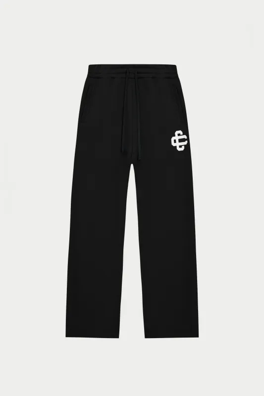HEAVYWEIGHT EMBLEM APPLIQUE JOGGERS - BLACK sold by The Couture Club