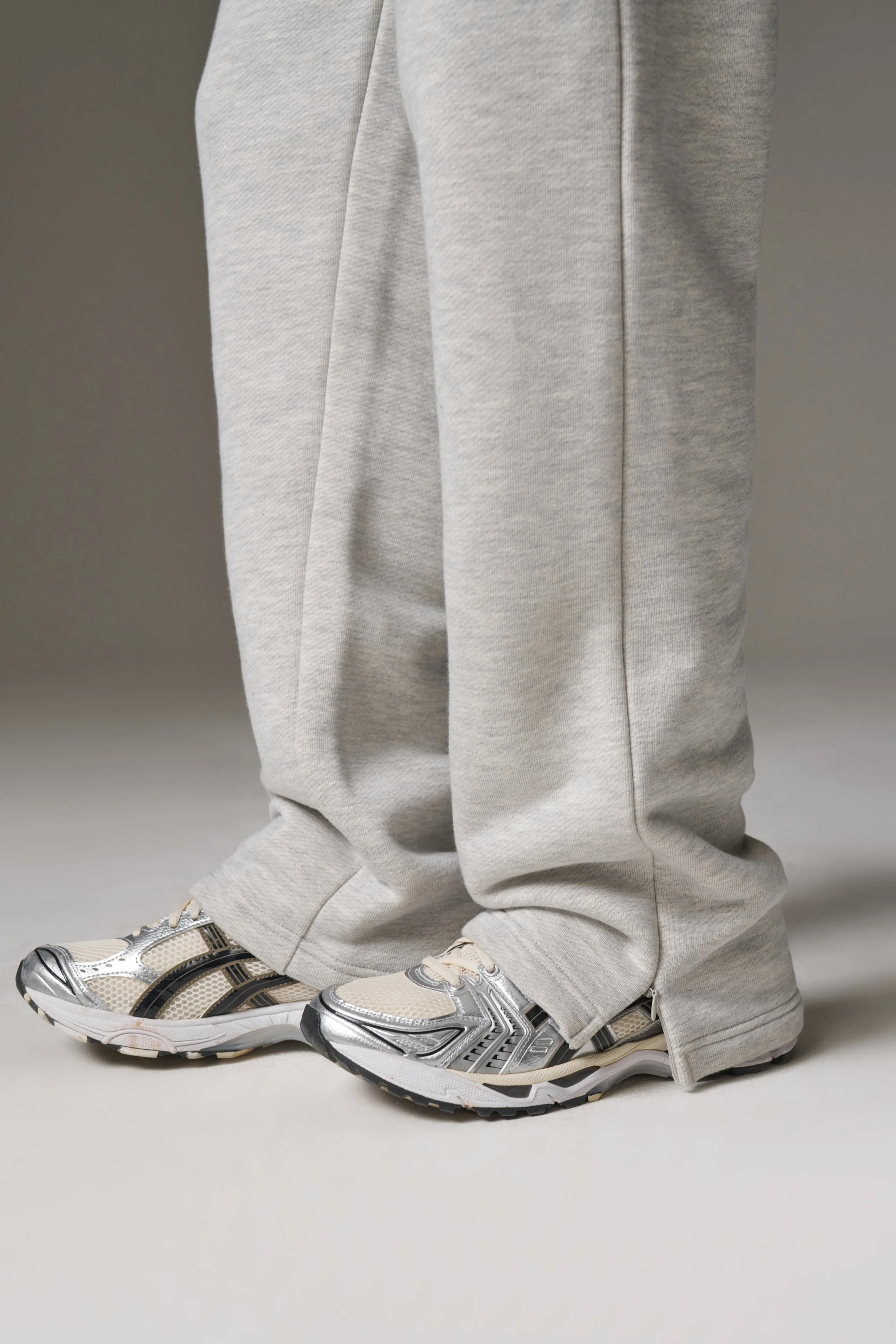 HEAVYWEIGHT EMBLEM APPLIQUE JOGGERS - GREY MARL sold by The Couture Club product image thumbnail 5