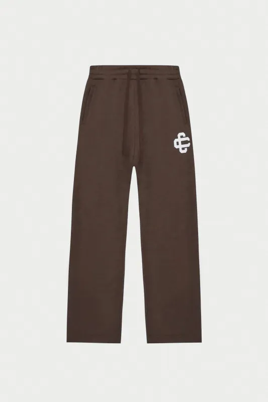 HEAVYWEIGHT EMBLEM APPLIQUE JOGGERS - BROWN made by The Couture Club