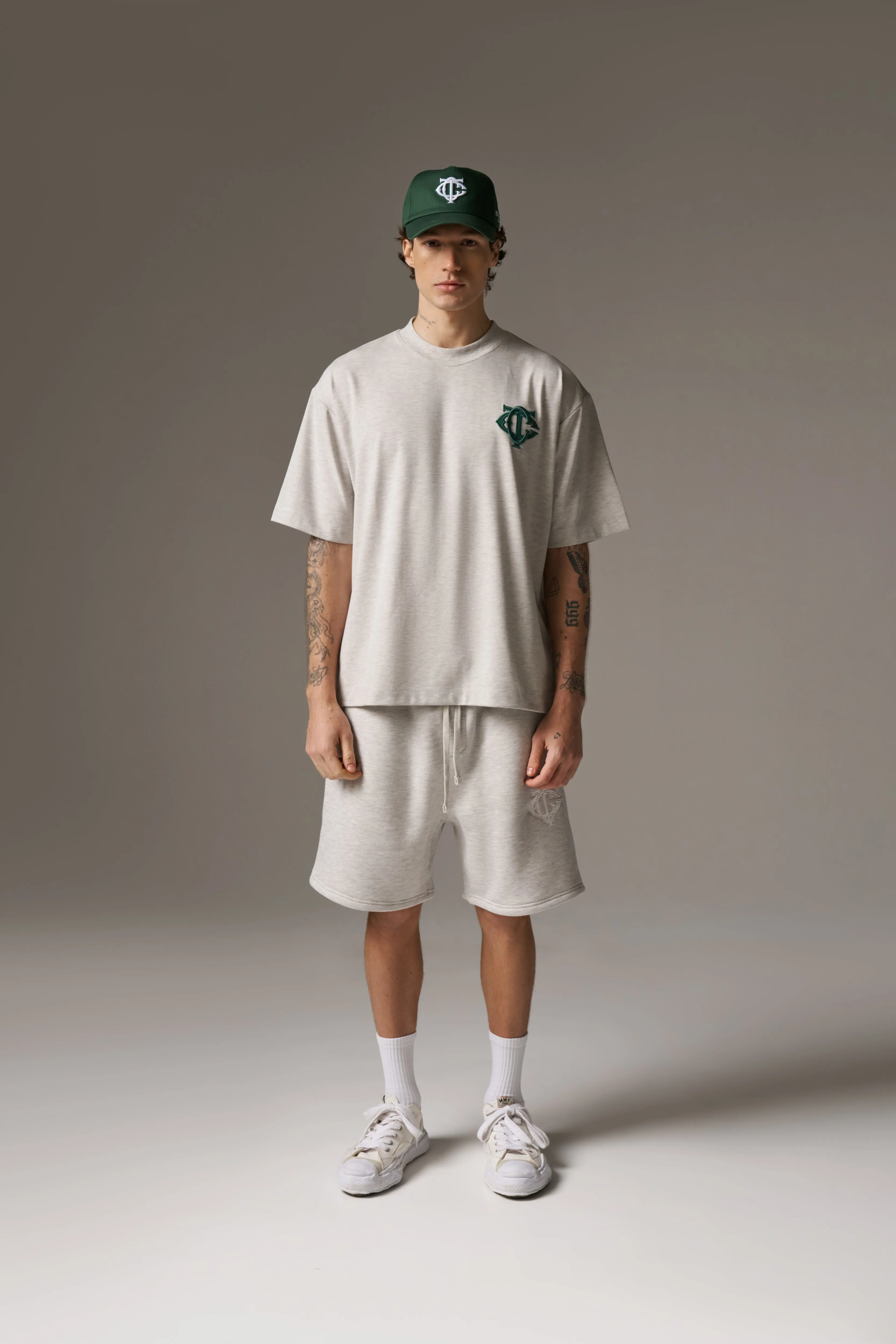 MONOGRAM T-SHIRT - GREY MARL sold by The Couture Club product image thumbnail 3