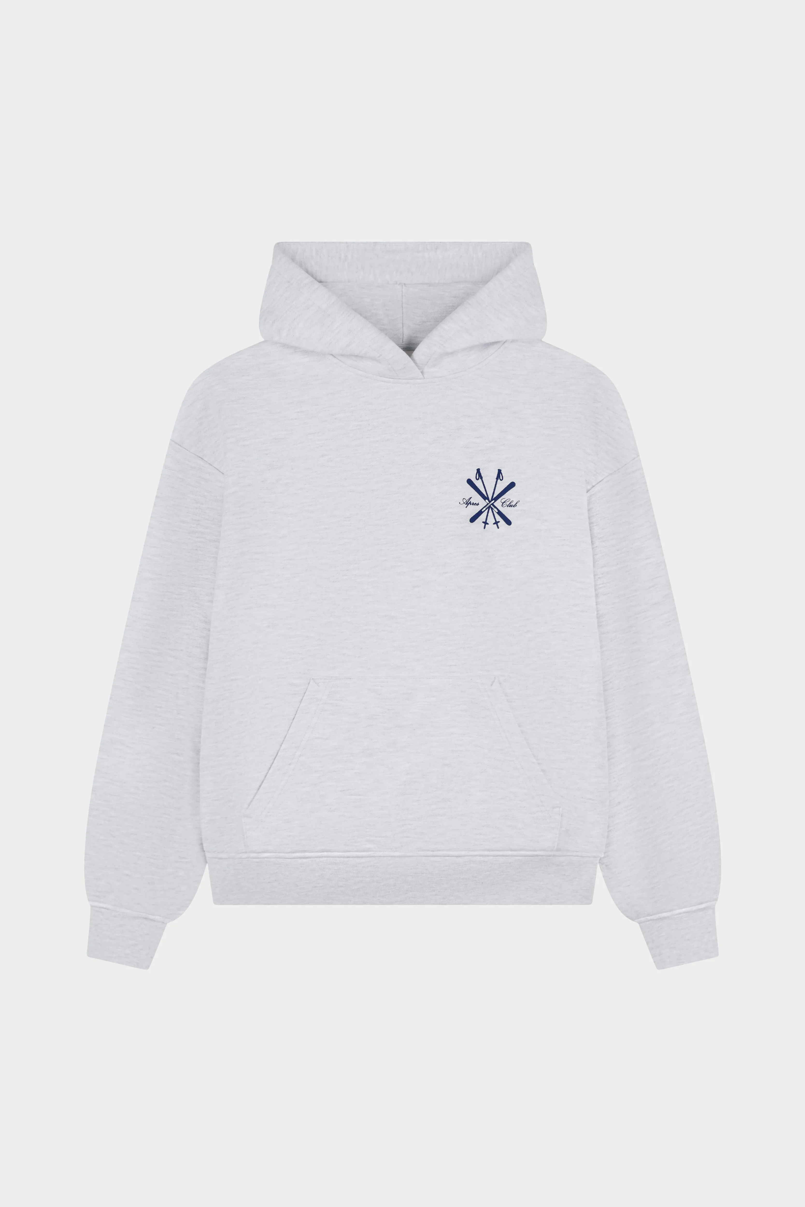 APRES GRAPHIC OVERSIZED HOODIE - GREY MARL sold by The Couture Club