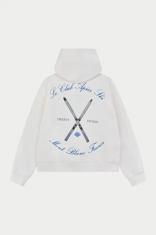 APRES SKI GRAPHIC HOODIE - OFF WHITE sold by The Couture Club