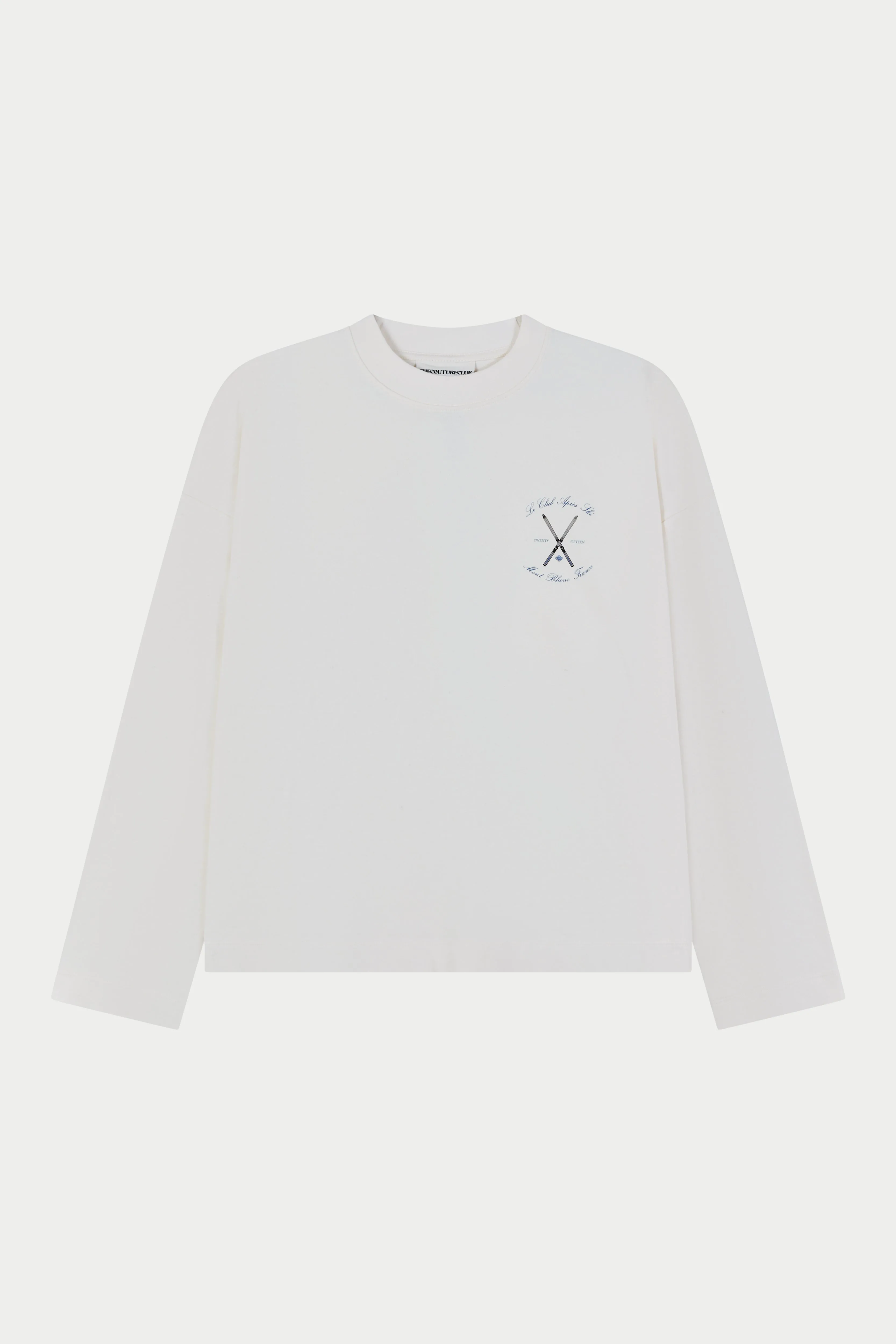 APRES SKI GRAPHIC LONG SLEEVE T-SHIRT - OFF WHITE sold by The Couture Club product image thumbnail 2