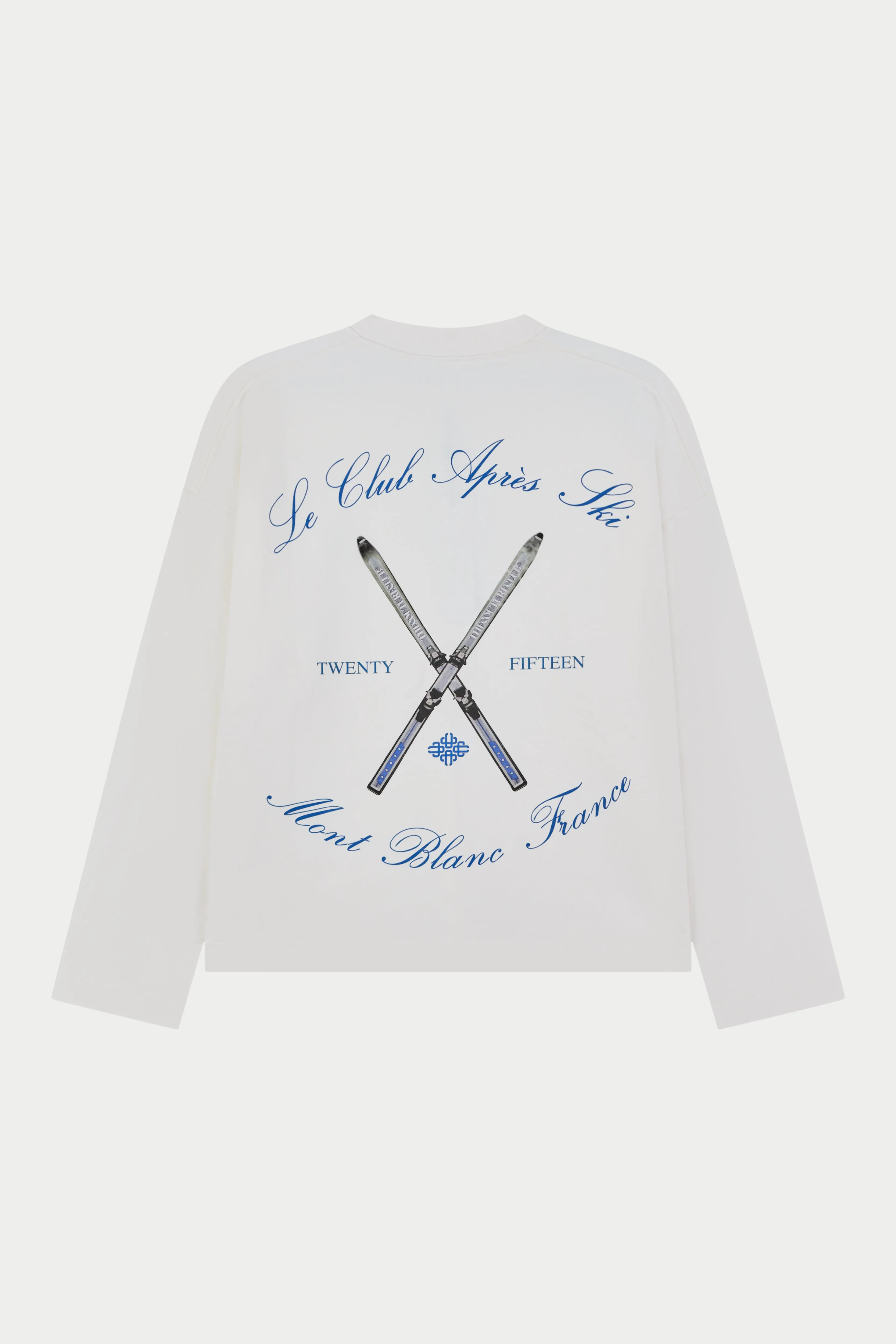 APRES SKI GRAPHIC LONG SLEEVE T-SHIRT - OFF WHITE sold by The Couture Club