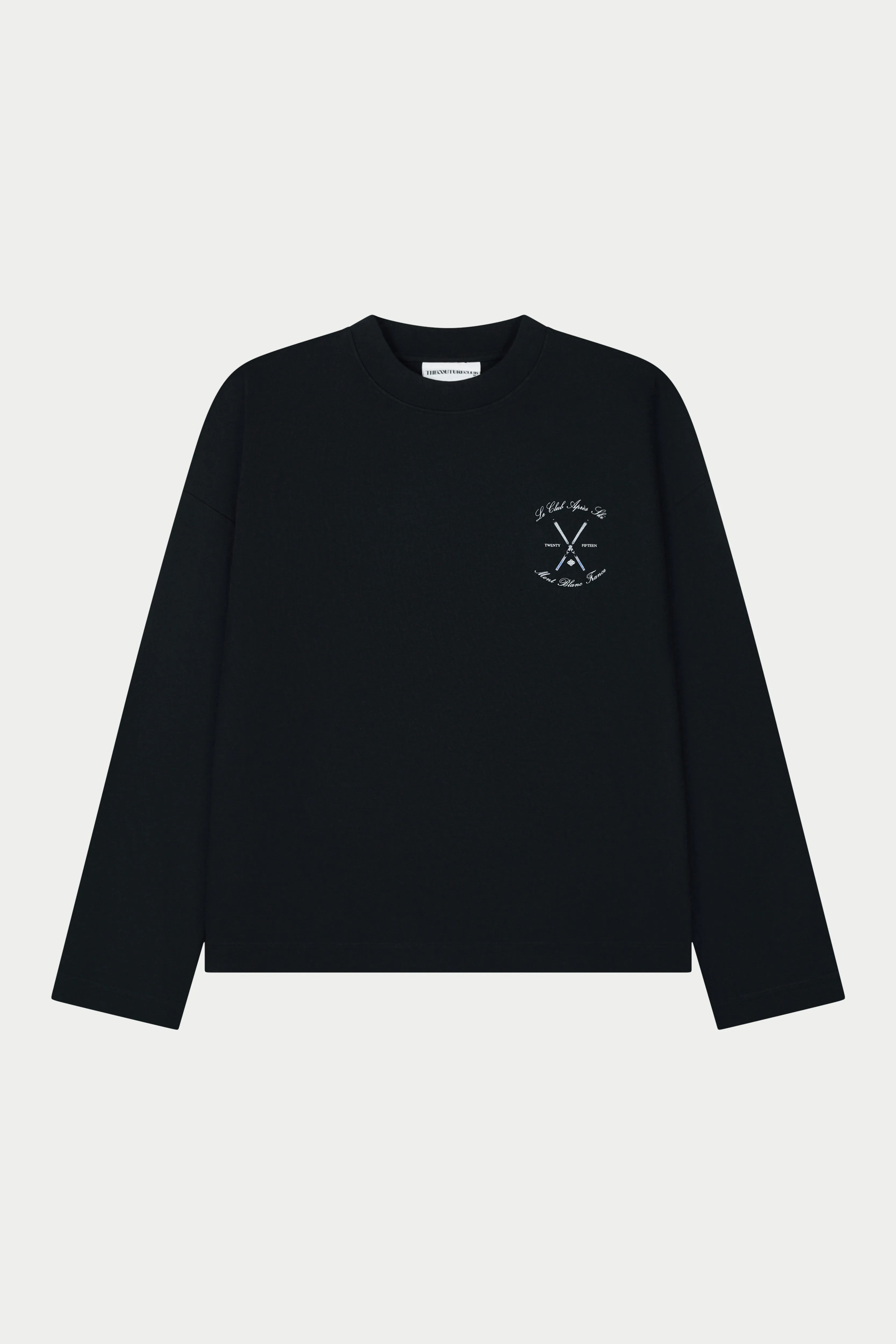 APRES SKI GRAPHIC LONG SLEEVE T-SHIRT - BLACK sold by The Couture Club product image thumbnail 2