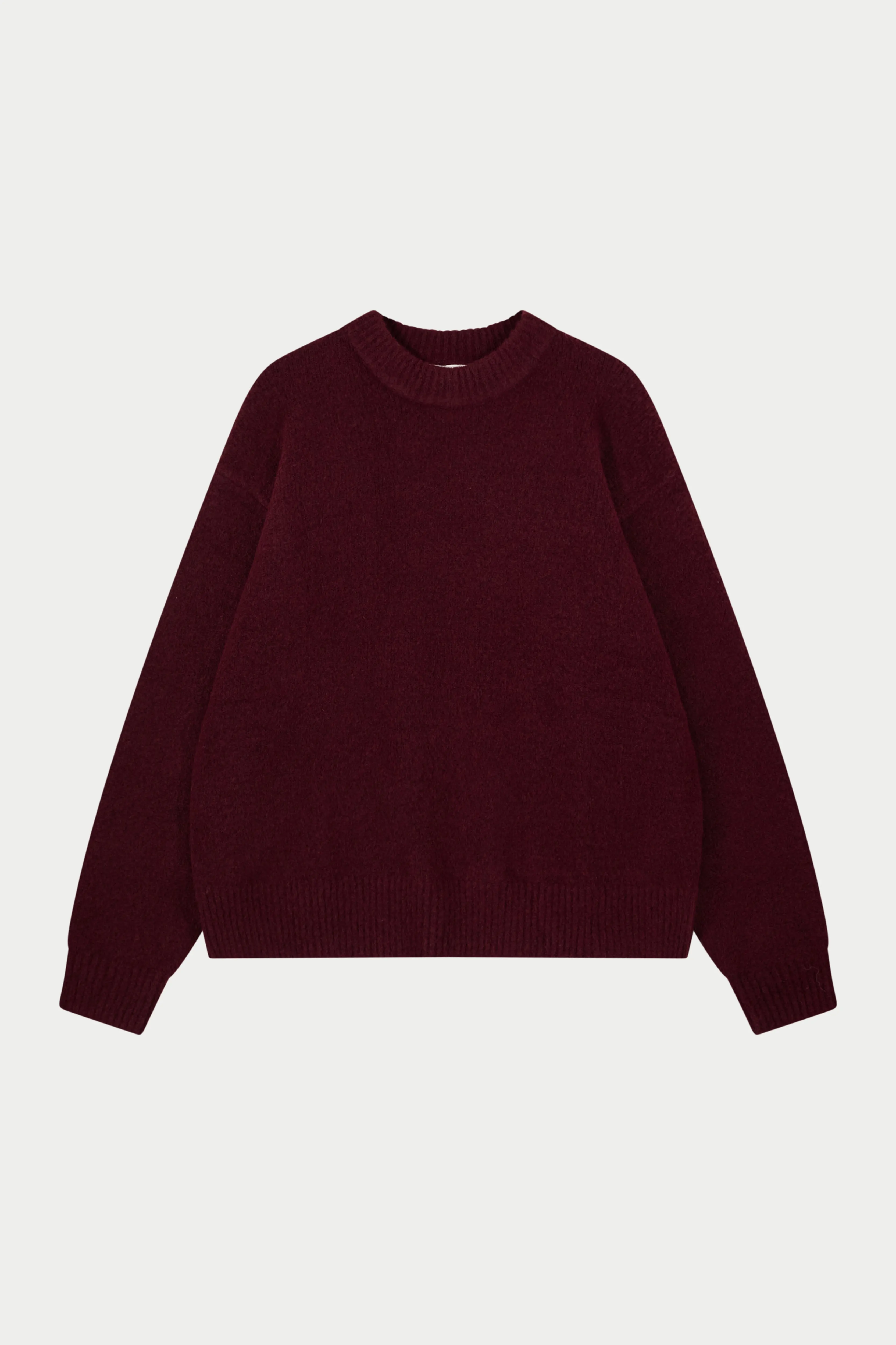 COPYRIGHT BRUSHED KNIT JUMPER - BURGUNDY sold by The Couture Club product image thumbnail 5