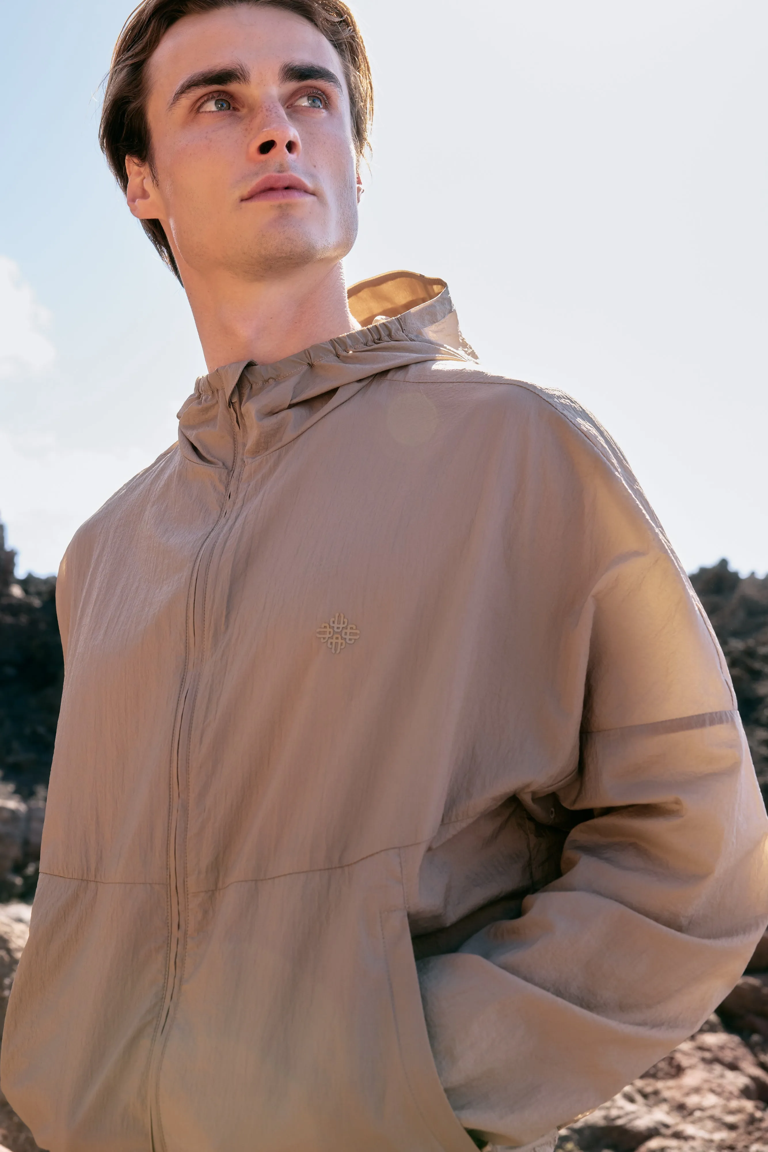 TRANSLUCENT WINDBREAKER - SAND sold by The Couture Club product image thumbnail 5