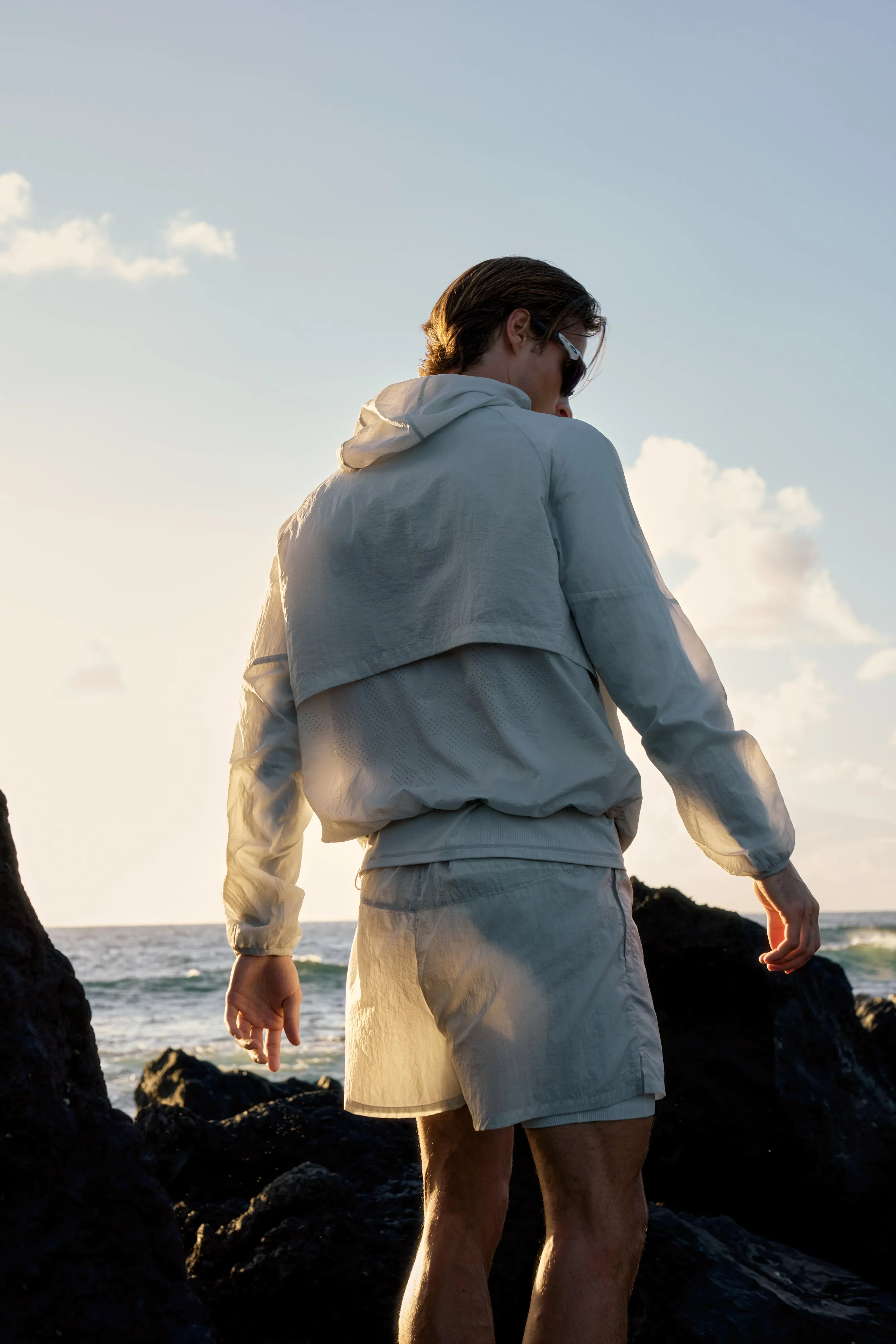 TRANSLUCENT WINDBREAKER - WHITE sold by The Couture Club product image thumbnail 3