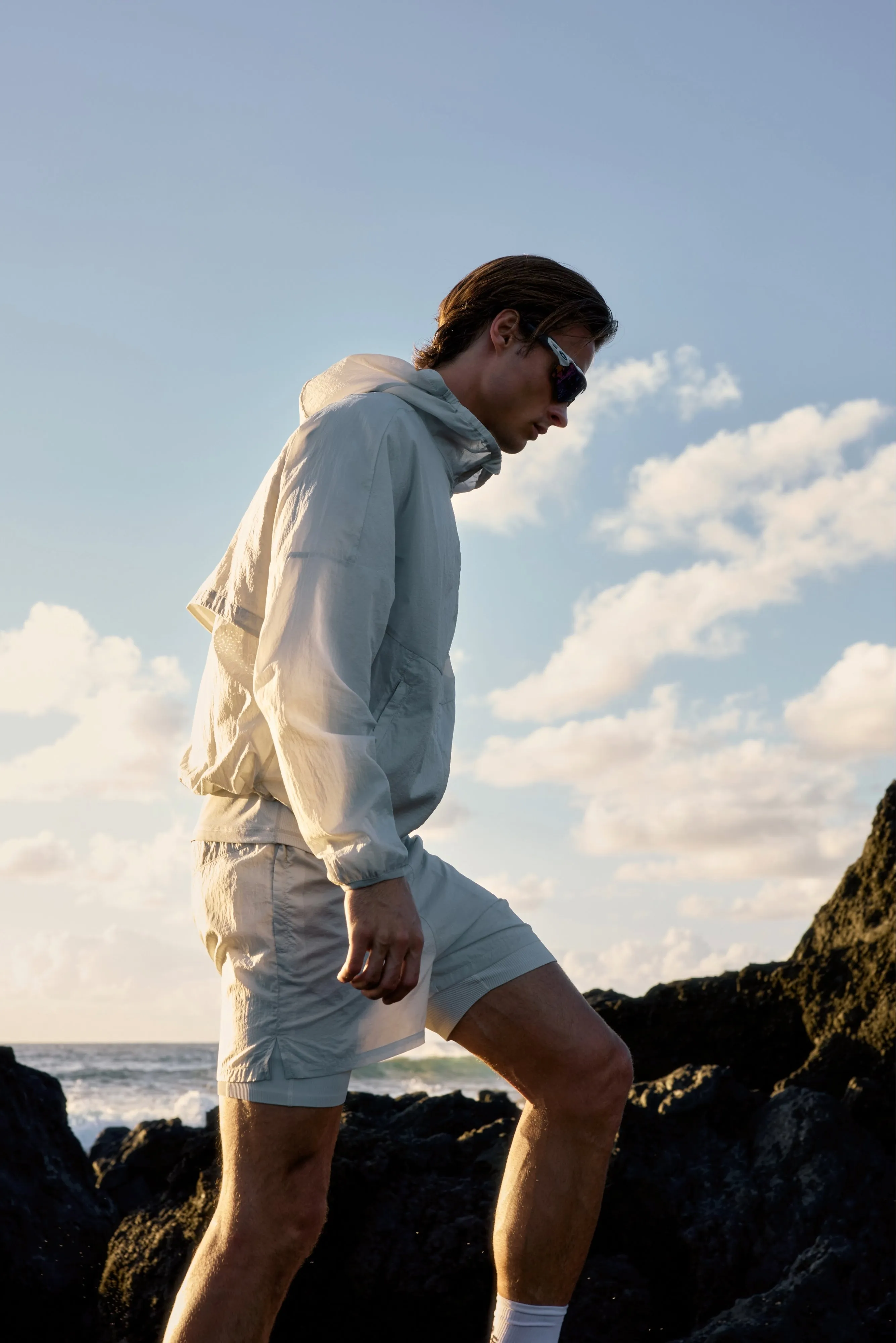 TRANSLUCENT WINDBREAKER - WHITE sold by The Couture Club product image thumbnail 2