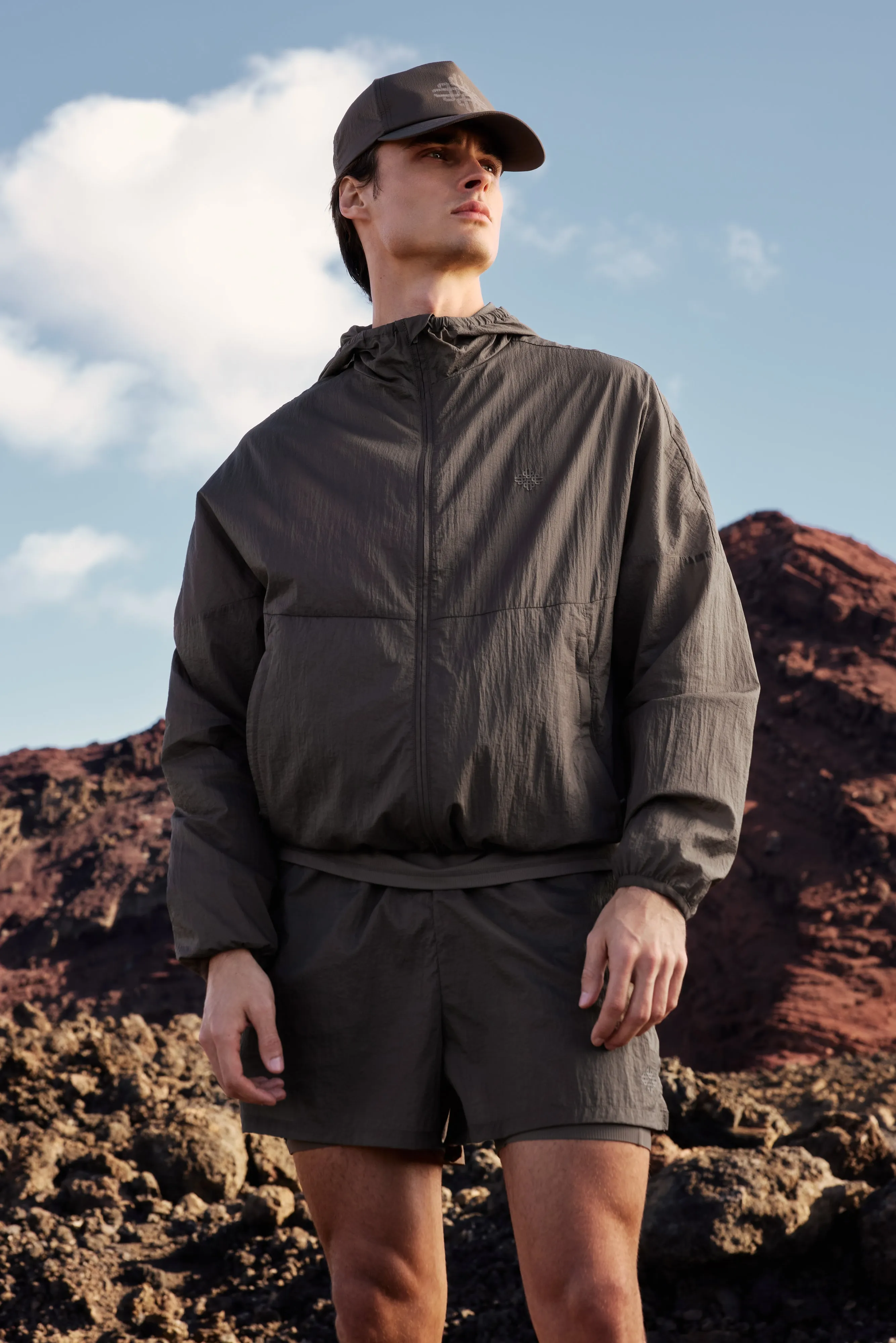 TRANSLUCENT WINDBREAKER - BROWN sold by The Couture Club product image thumbnail 2